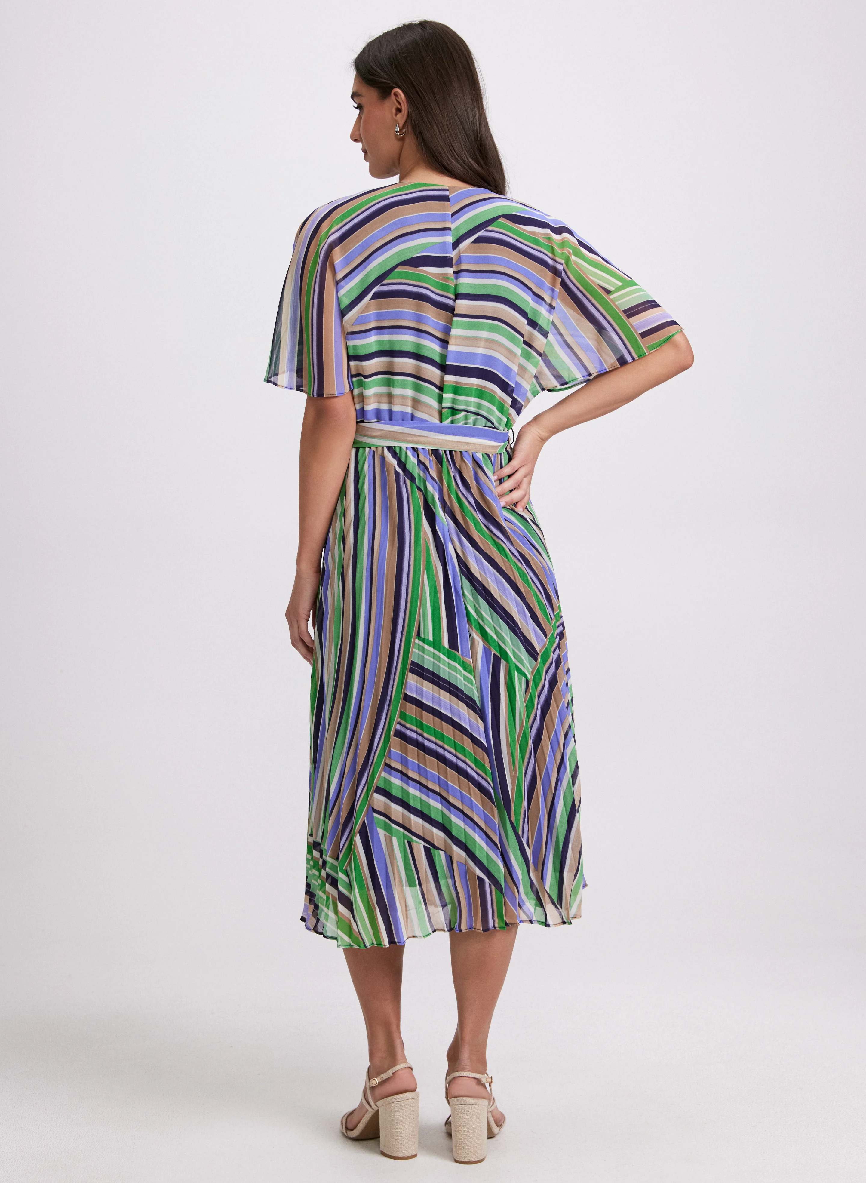 Stripe Chiffon Dress - Image 3