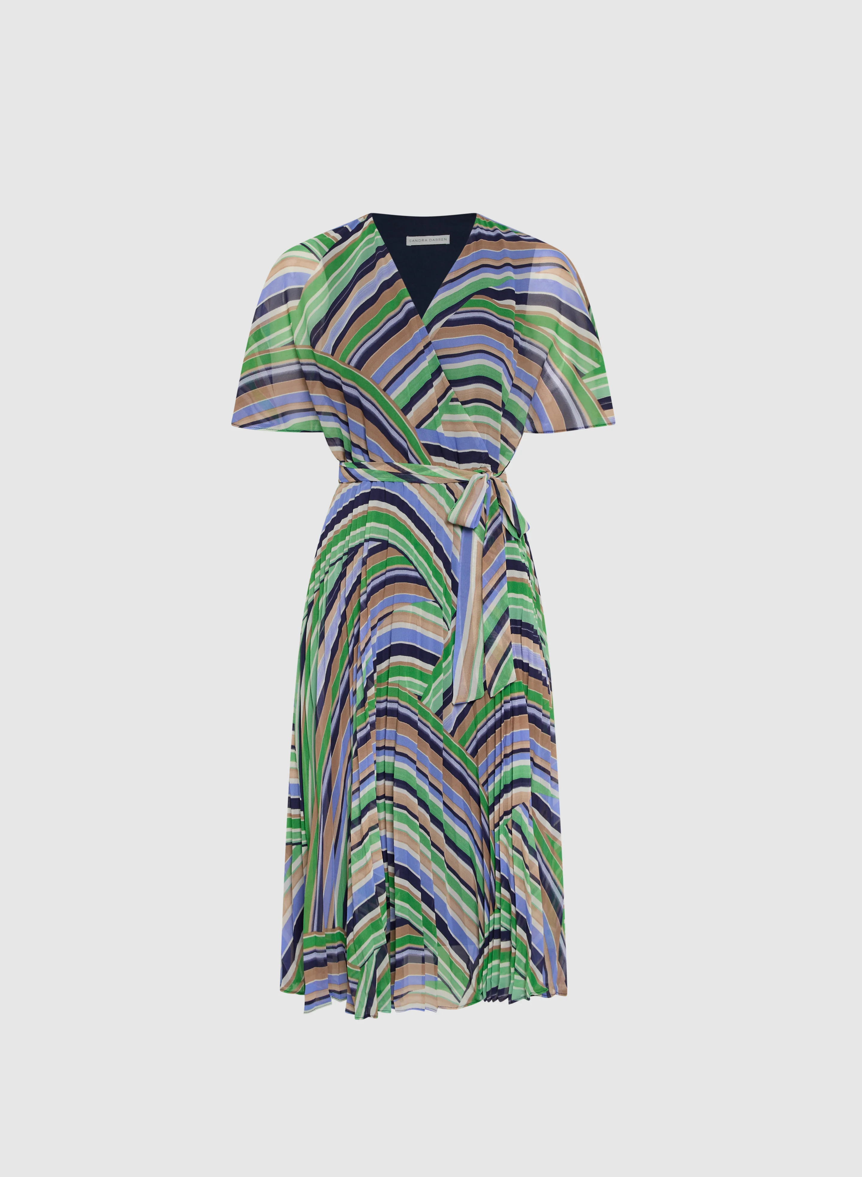 Stripe Chiffon Dress - Image 6