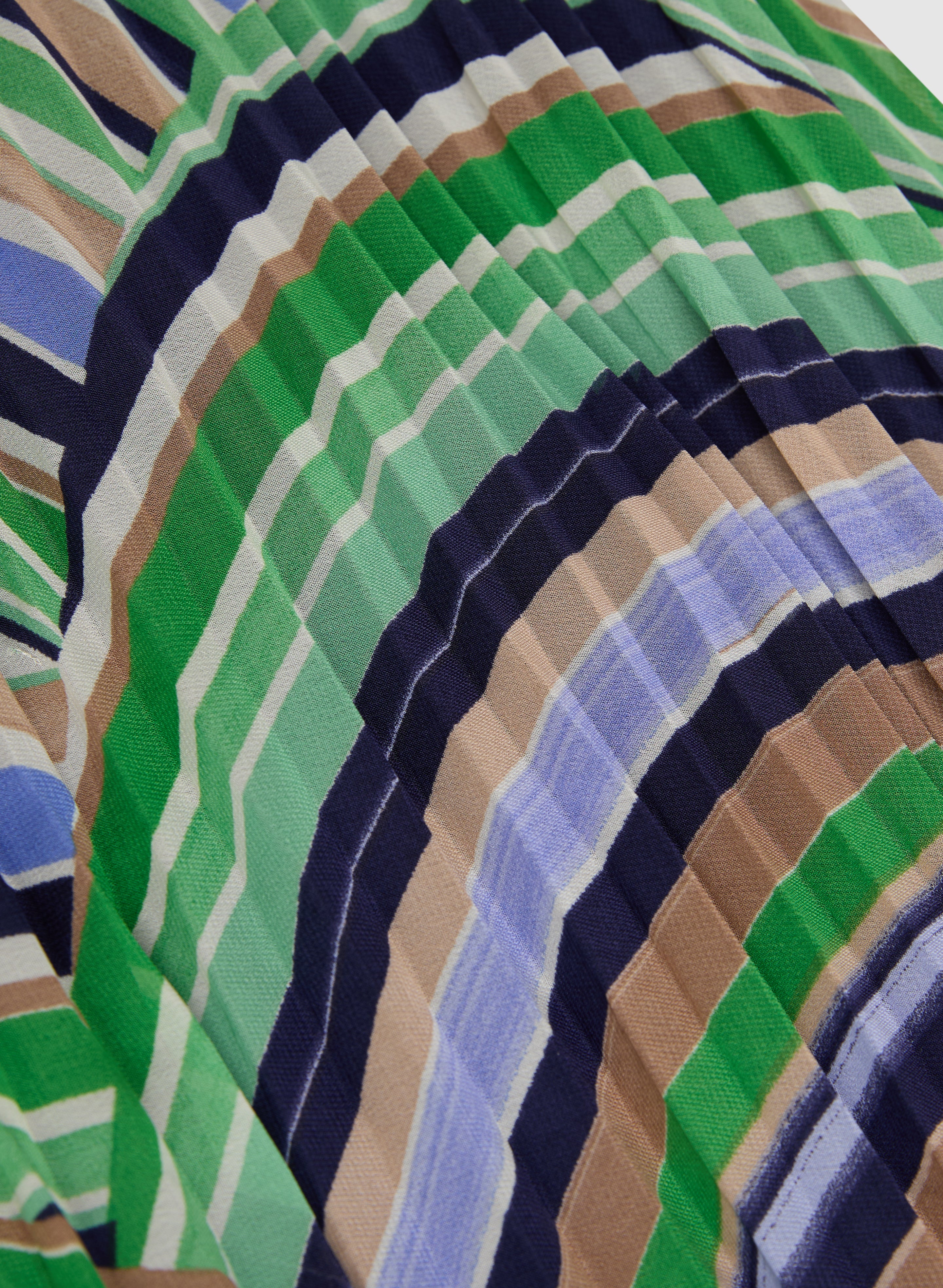 Stripe Chiffon Dress - Image 7