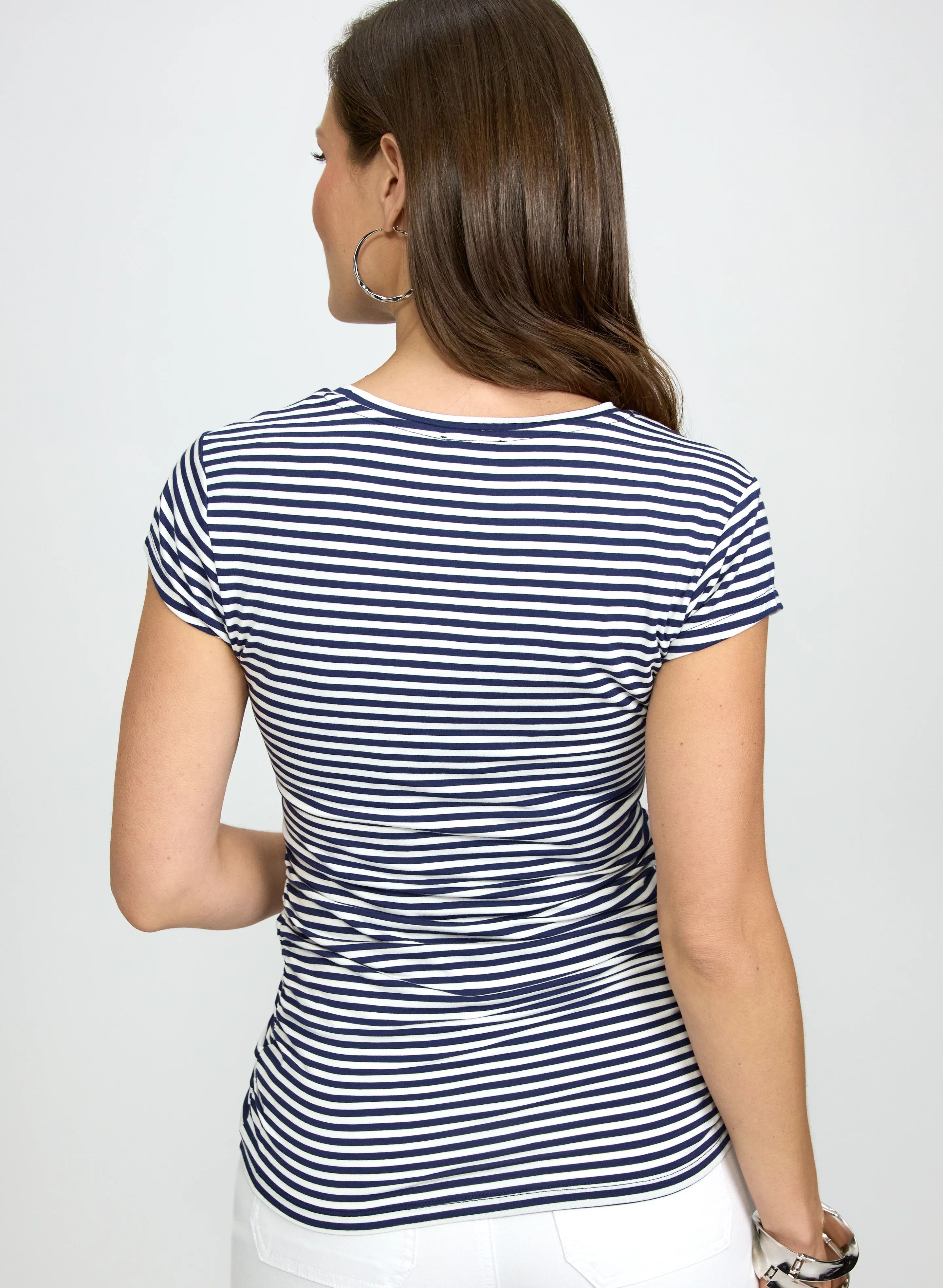 Stripe Crew Neck T-Shirt - Image 5