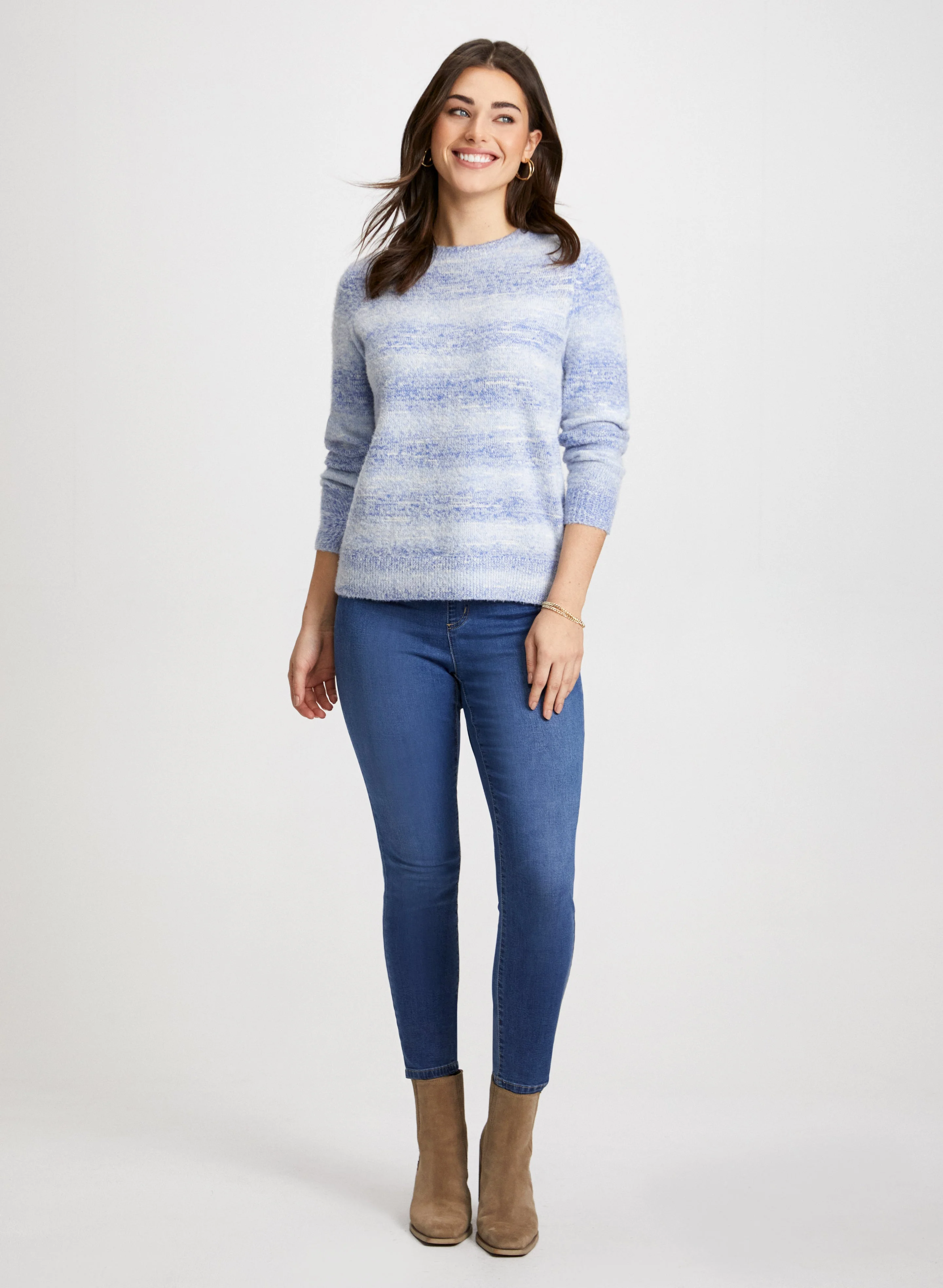 Stripe Gradient Motif Sweater - Image 3