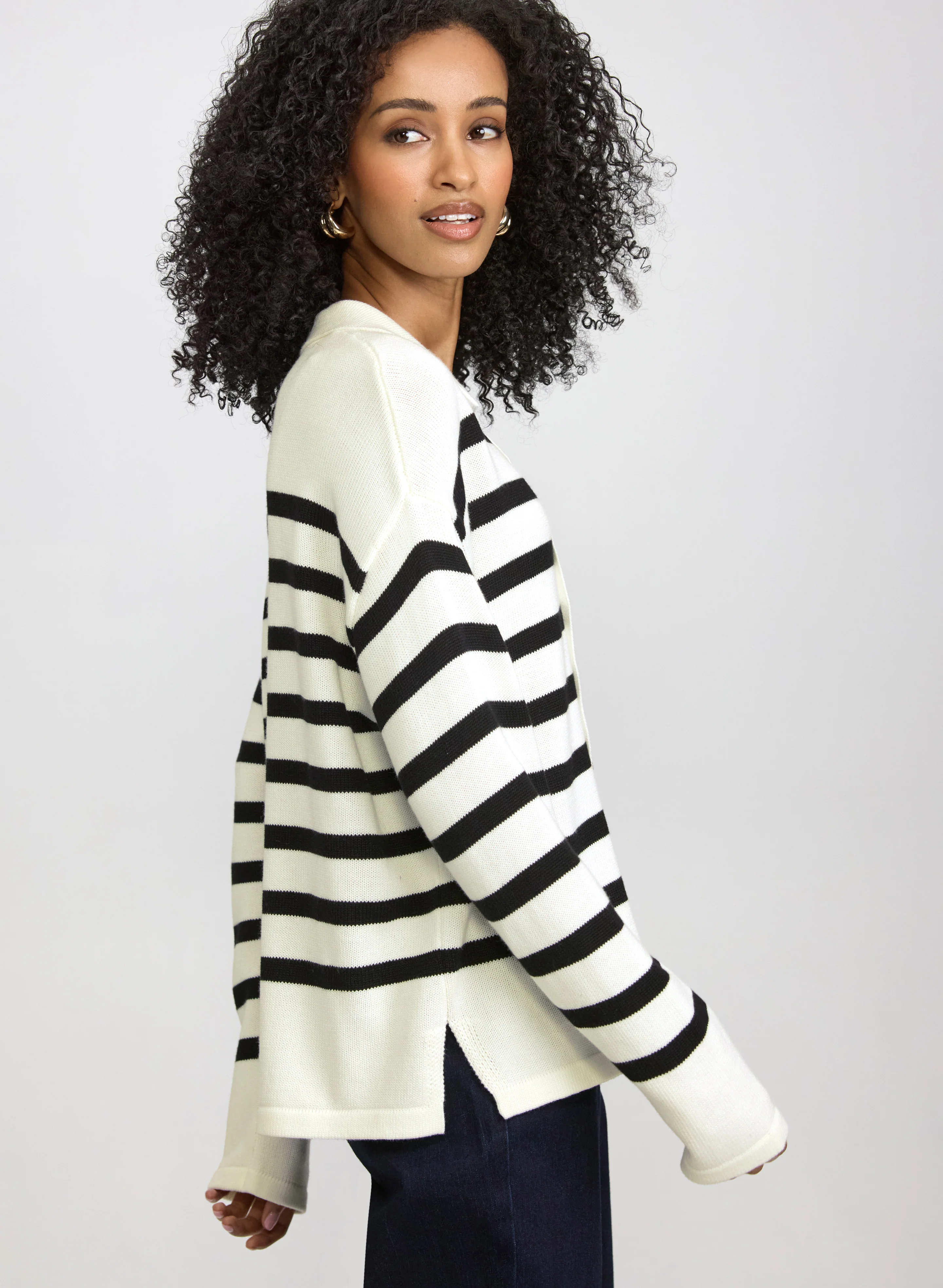 Stripe Knit Pullover - Image 6