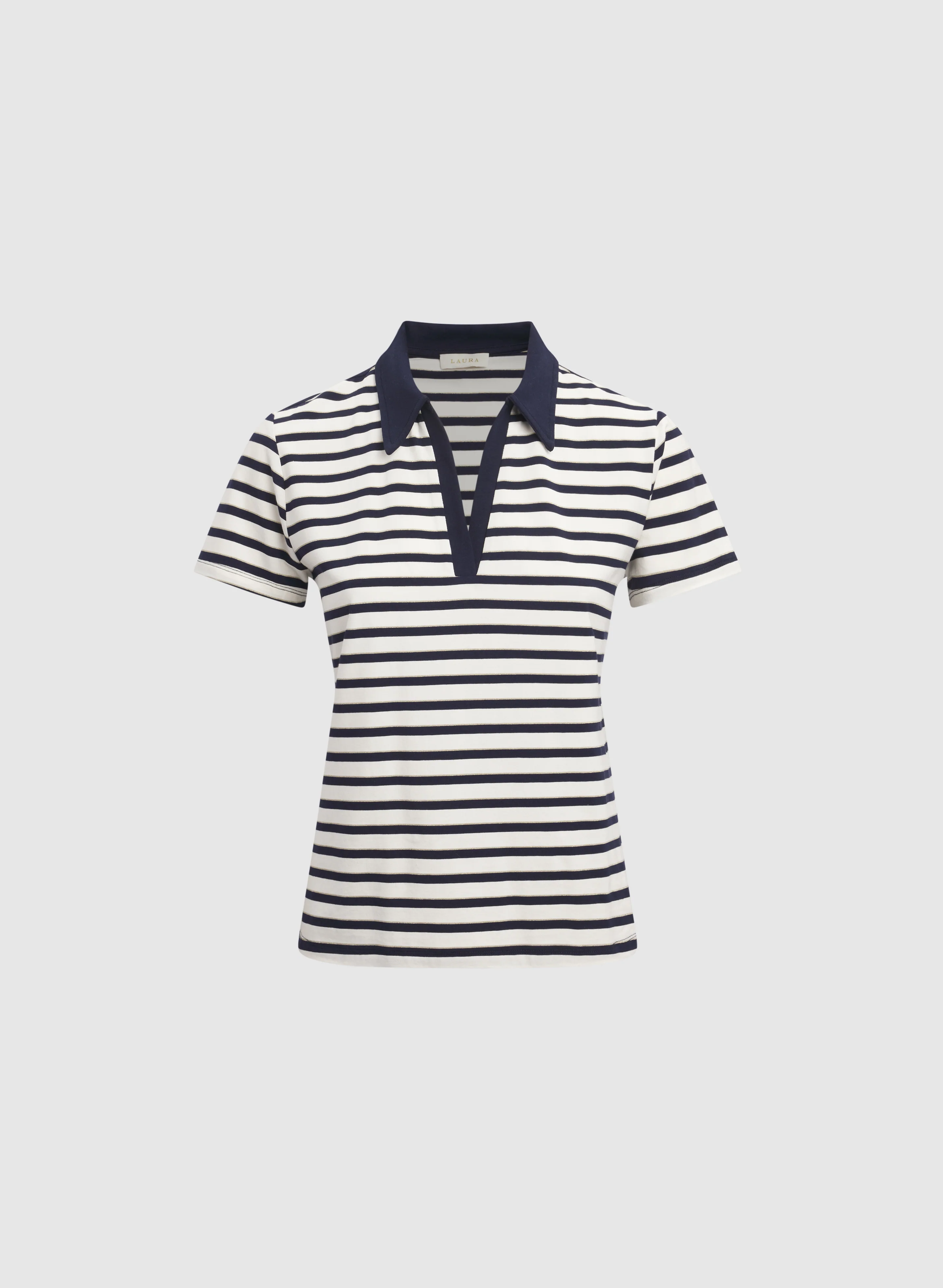 Stripe Polo T-Shirt - Image 6