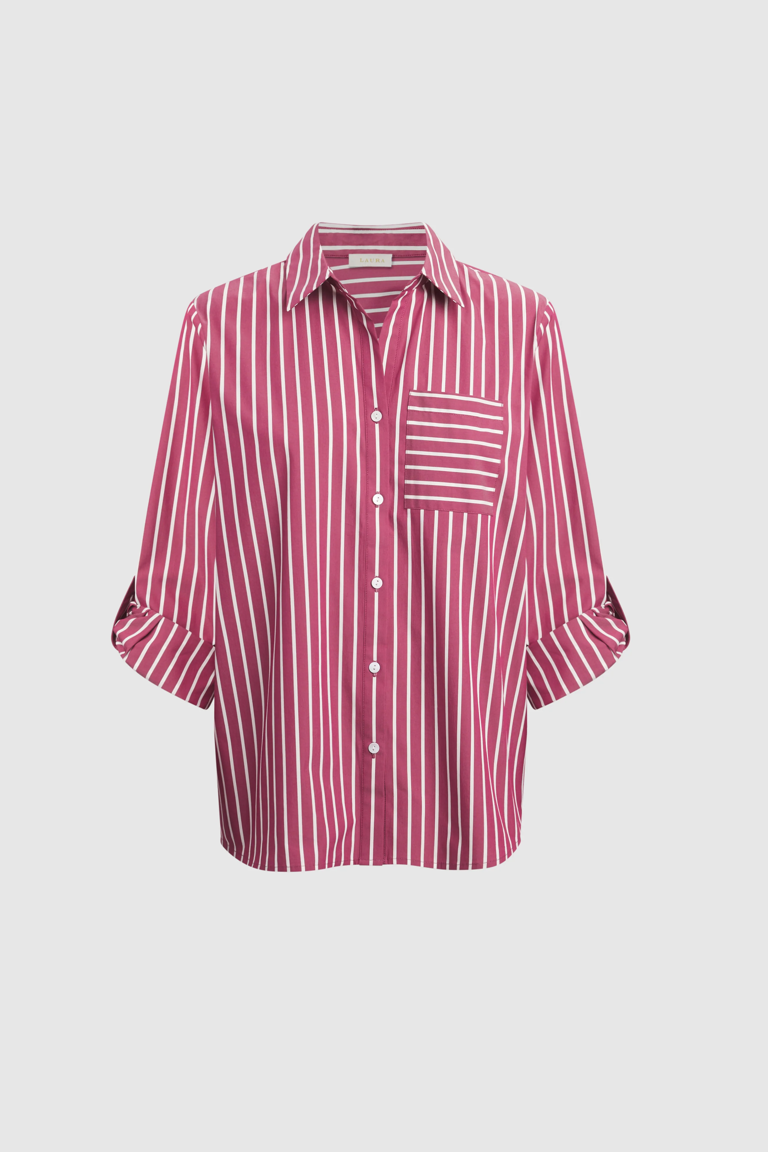 Stripe Print Blouse - Image 7