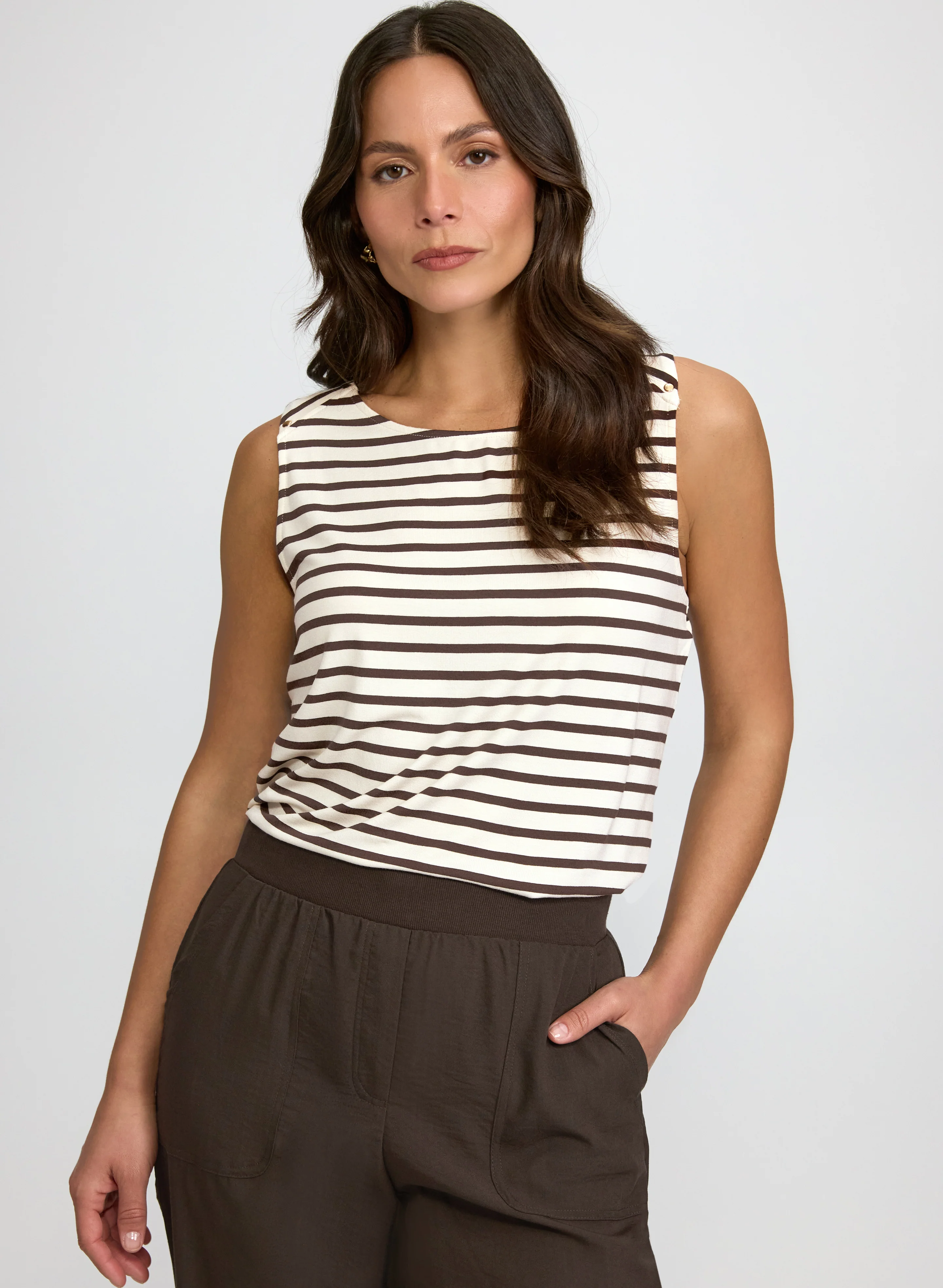 Stripe Print Cami