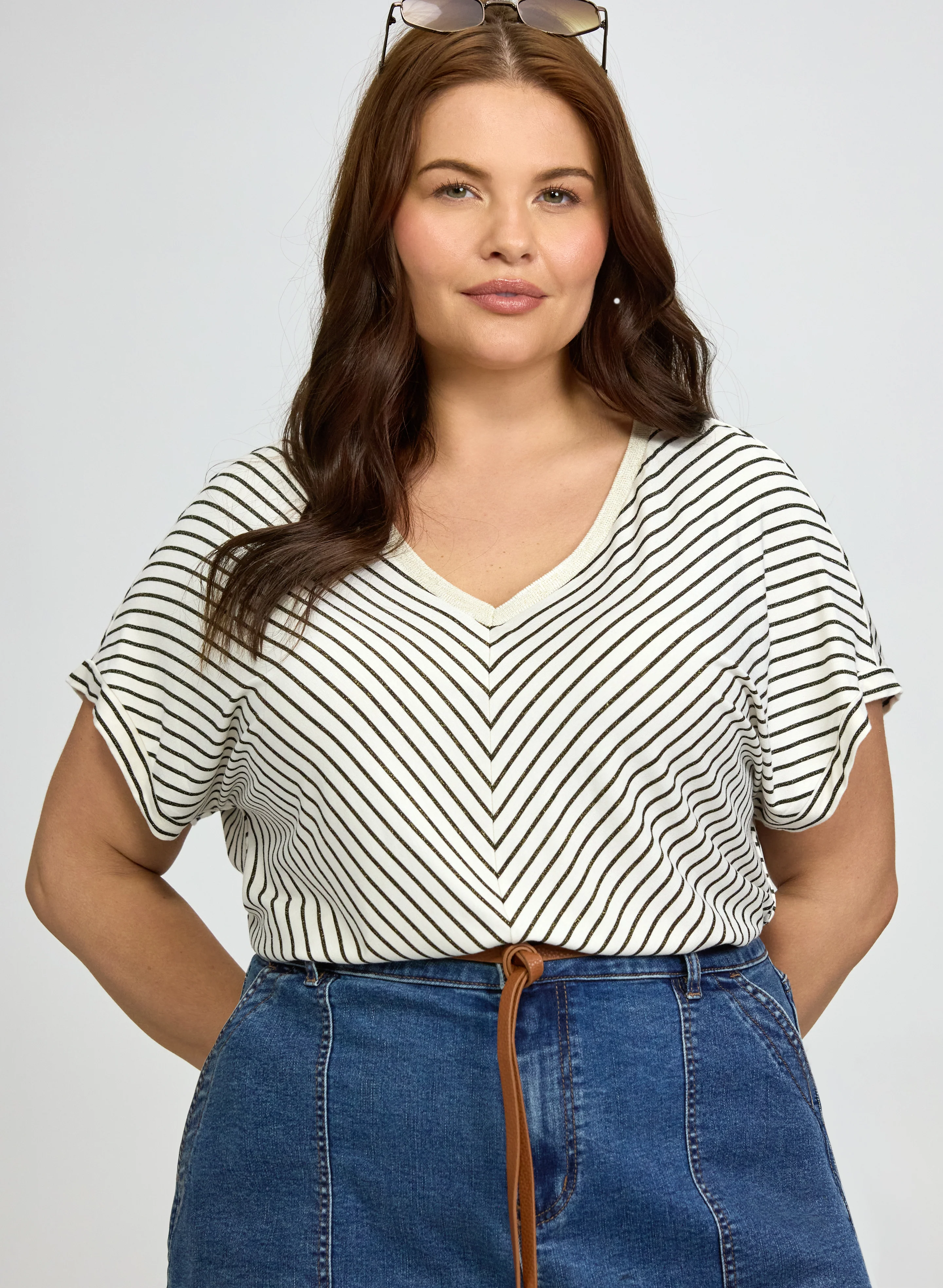 Stripe Print T-Shirt