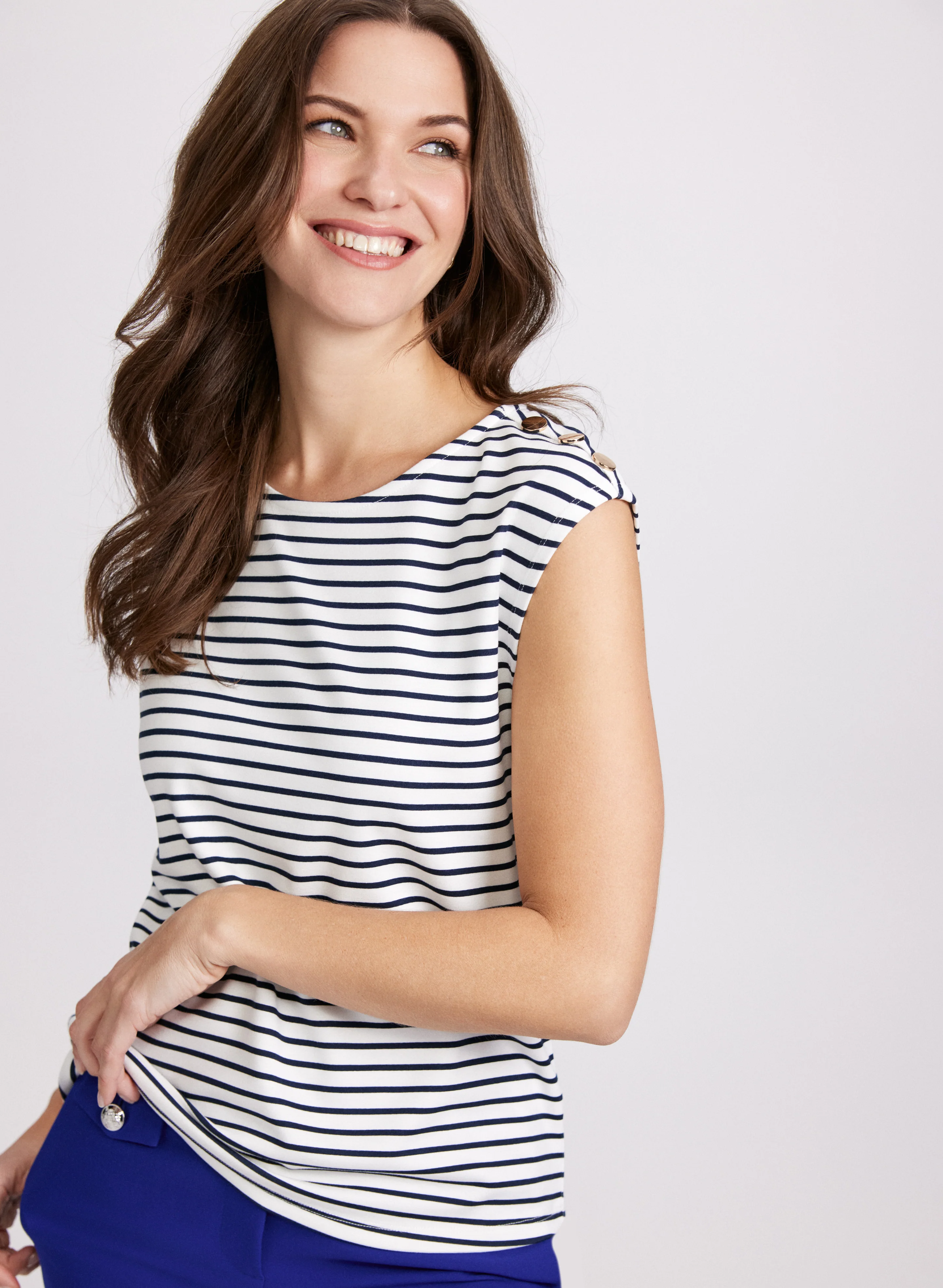 Stripe Print Top - Image 5