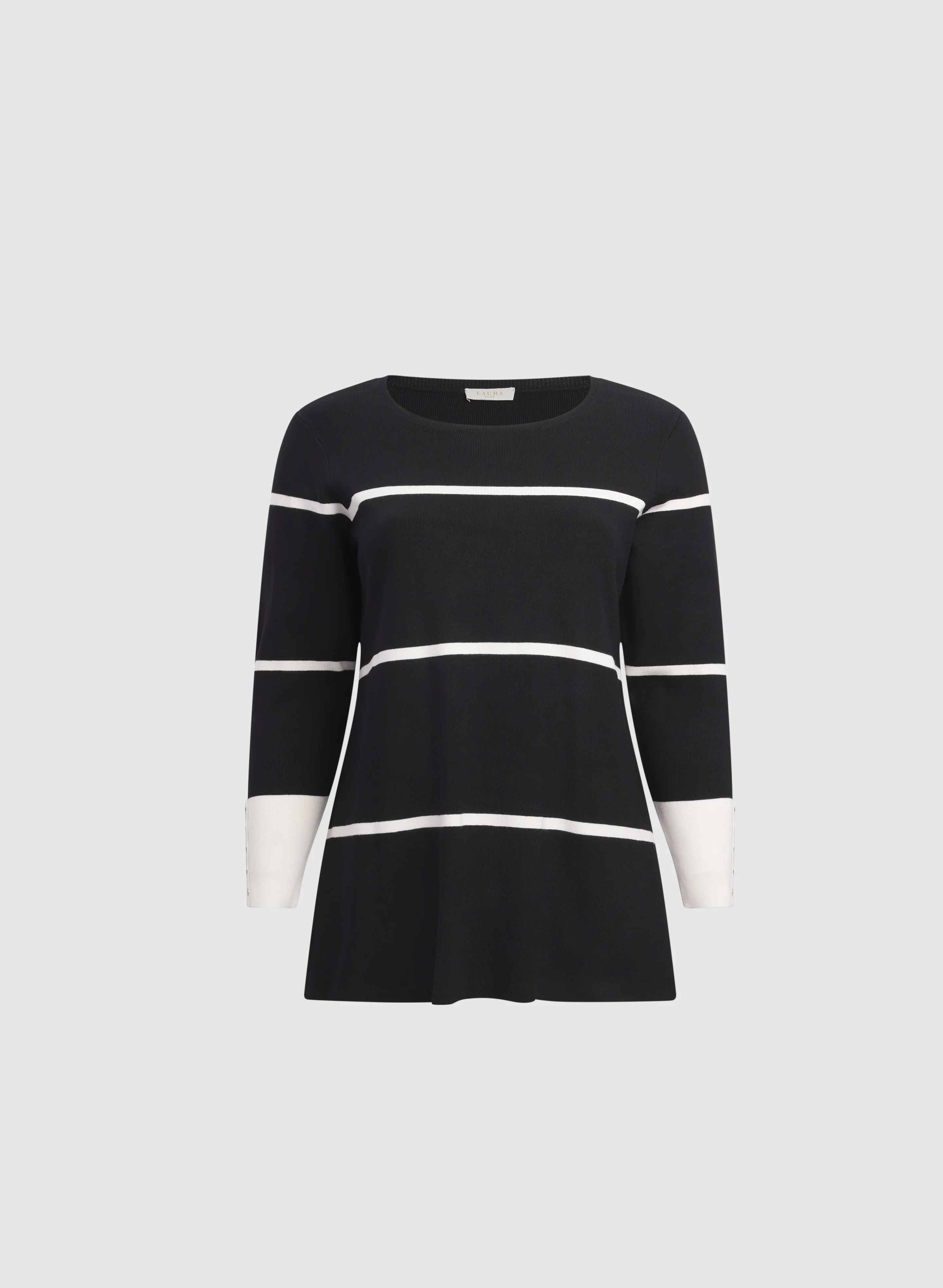 Stripe Rib Knit Sweater - Image 6
