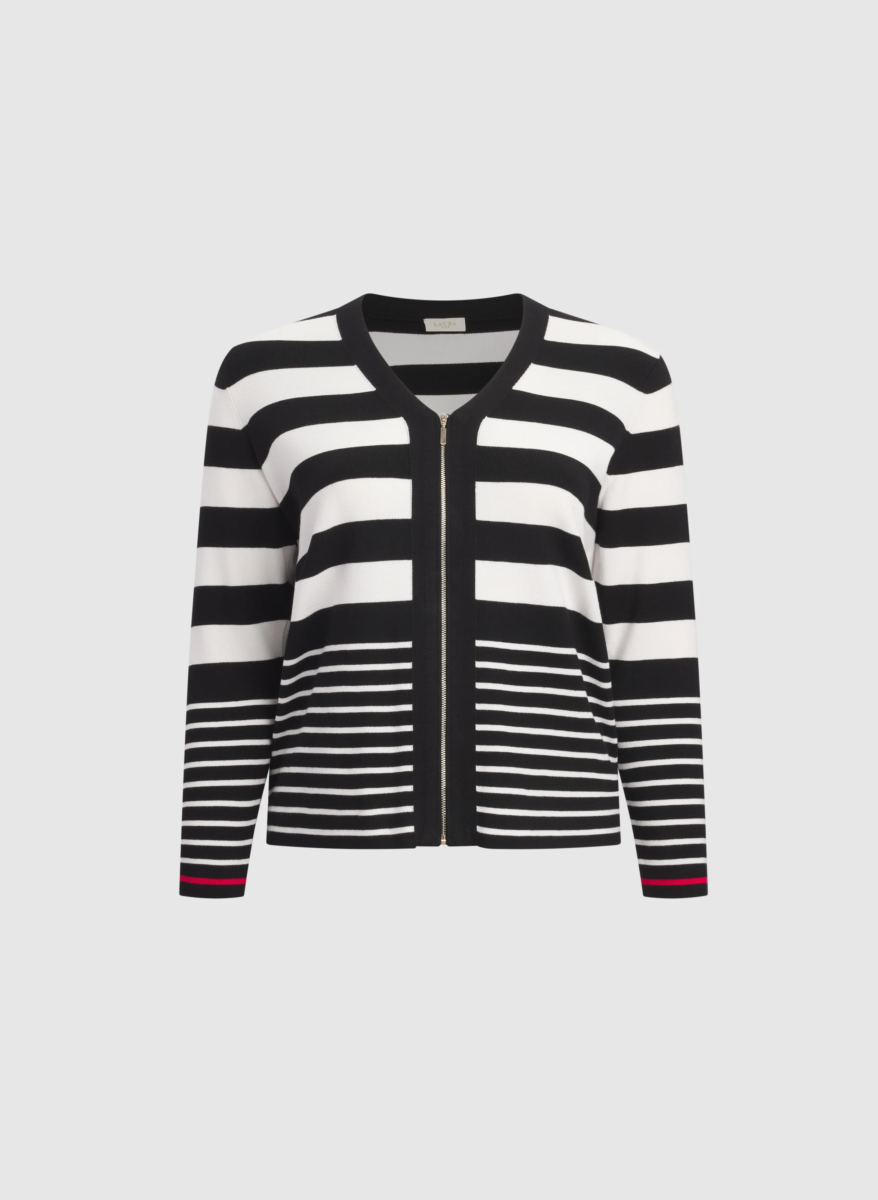 Stripe Zip Cardigan - Image 7