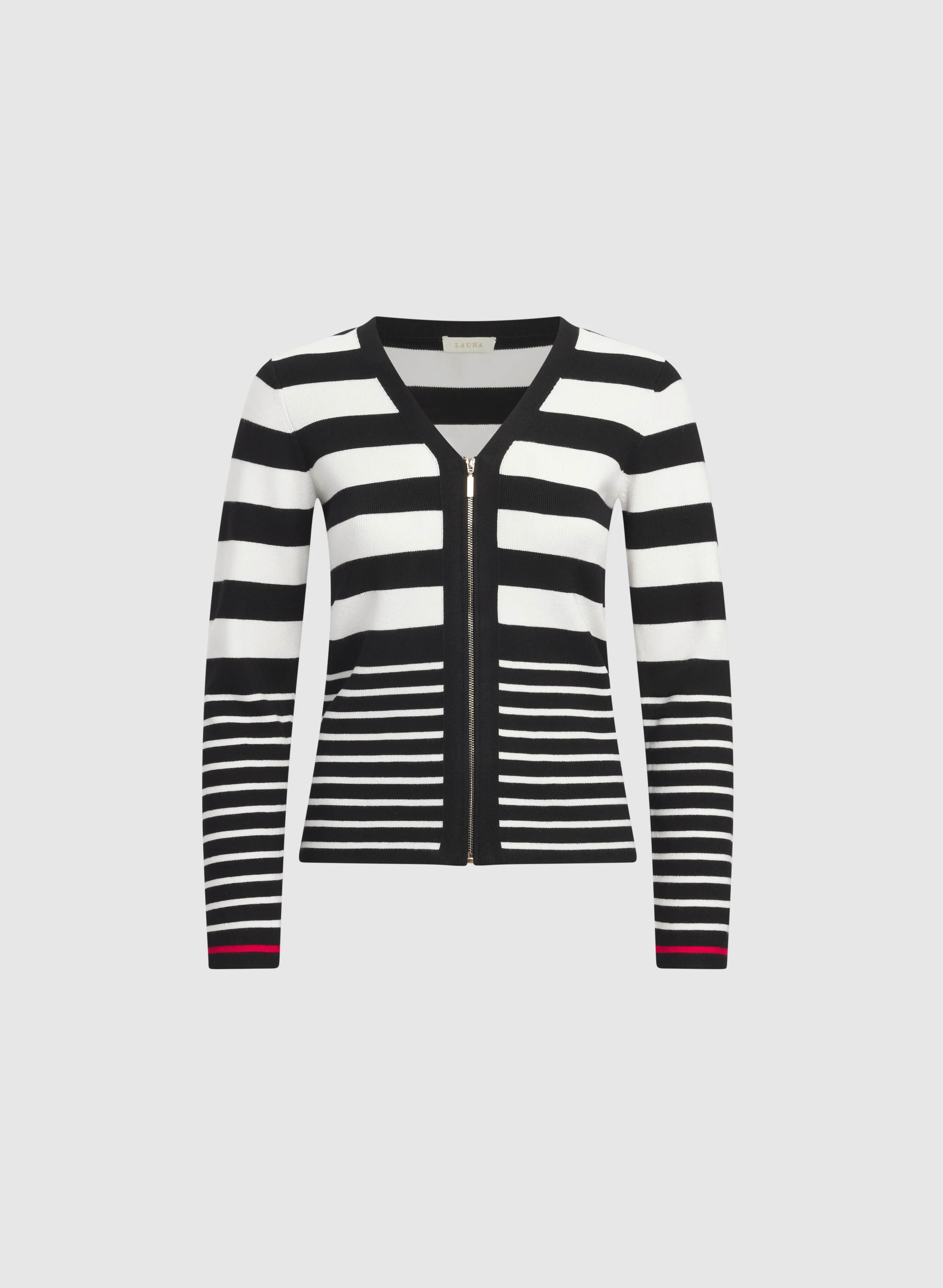 Stripe Zip Cardigan - Image 7