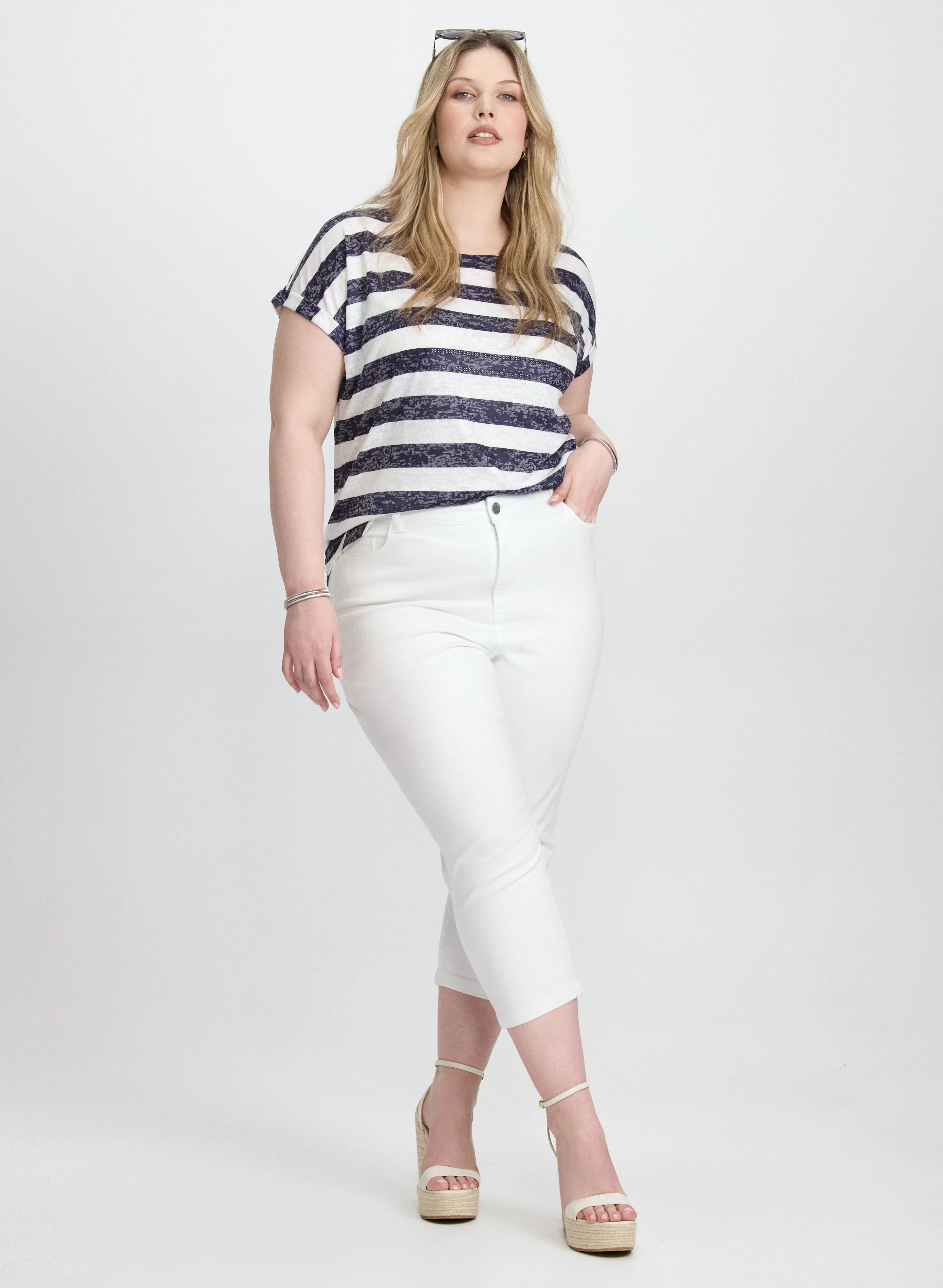 Striped Burnout T-Shirt - Image 3