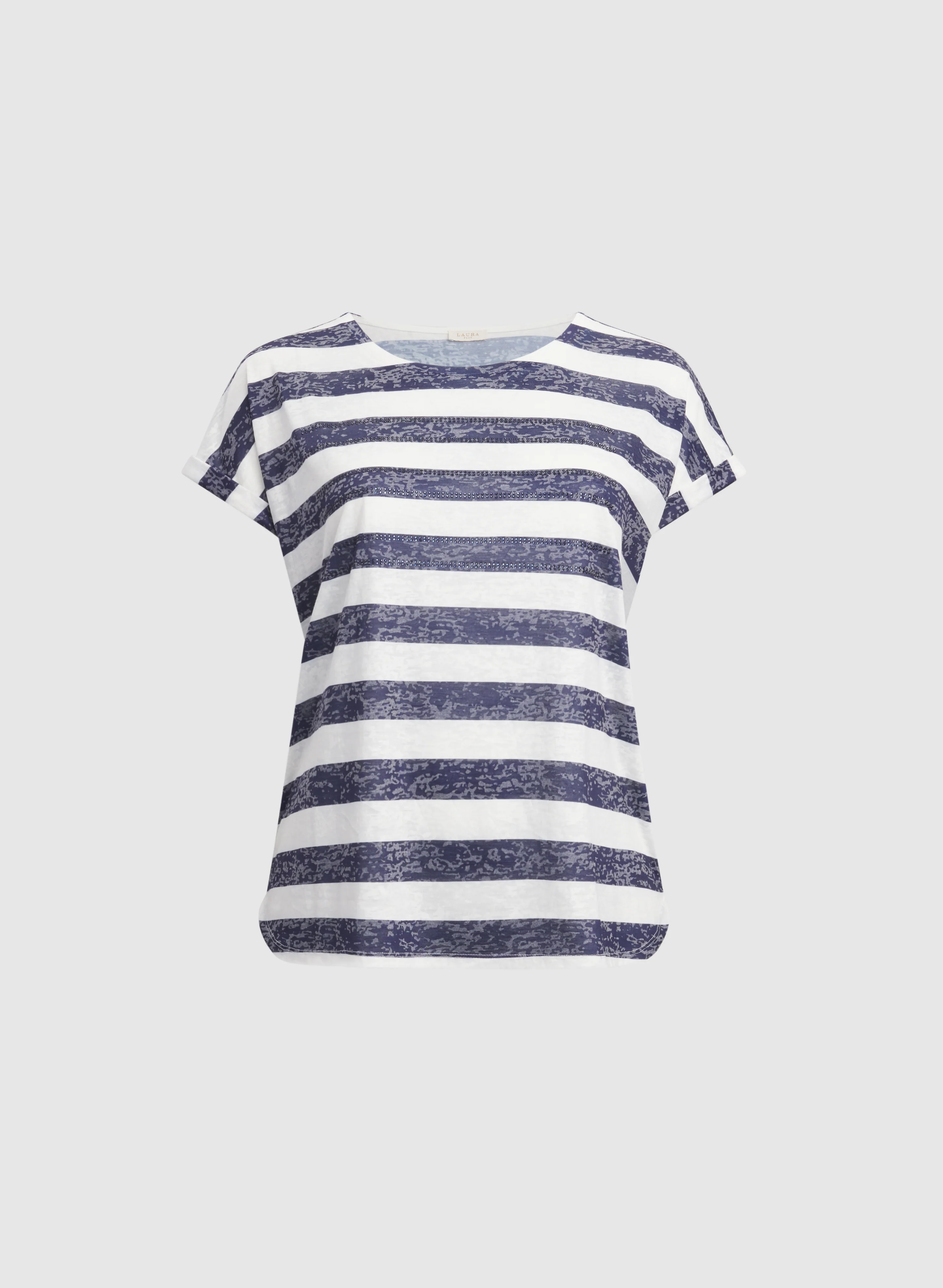 Striped Burnout T-Shirt - Image 6
