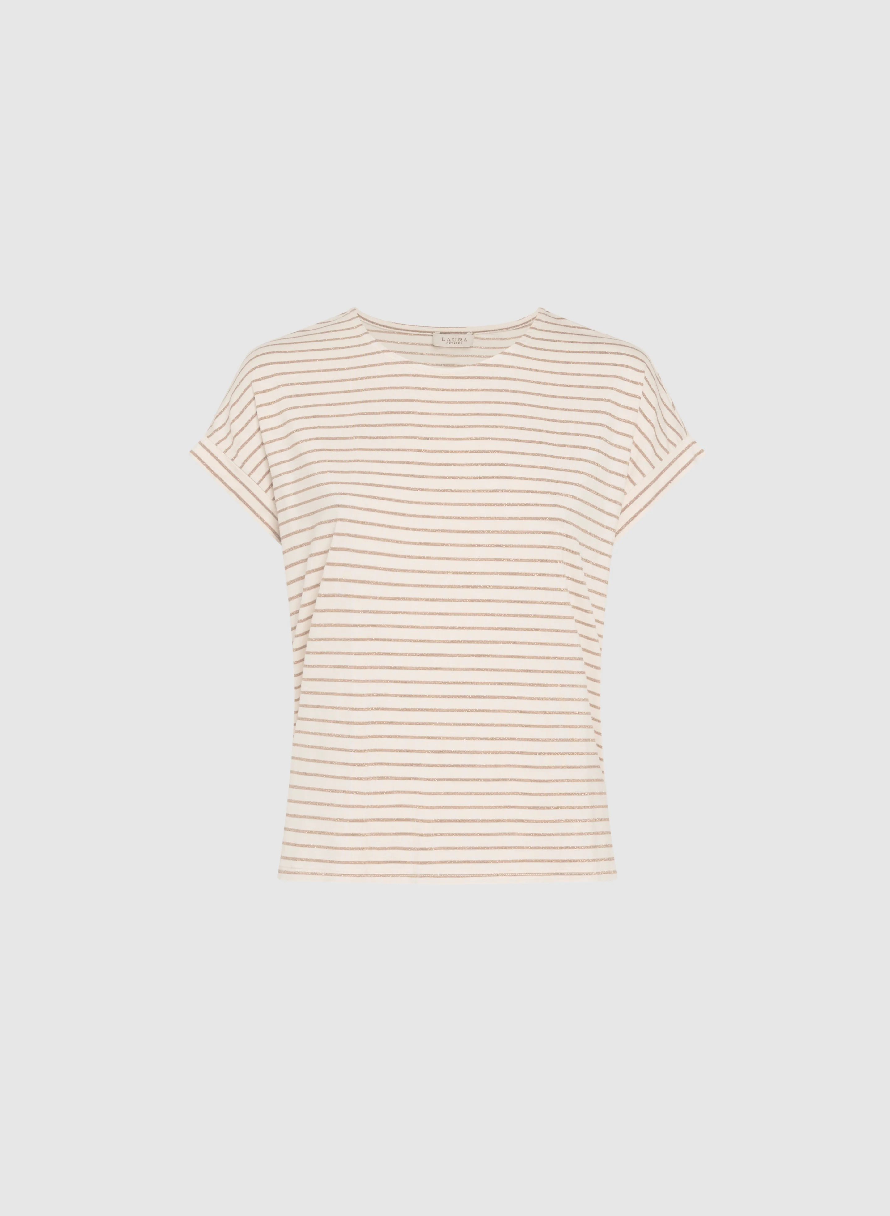 Striped Cap Sleeve T-Shirt - Image 6