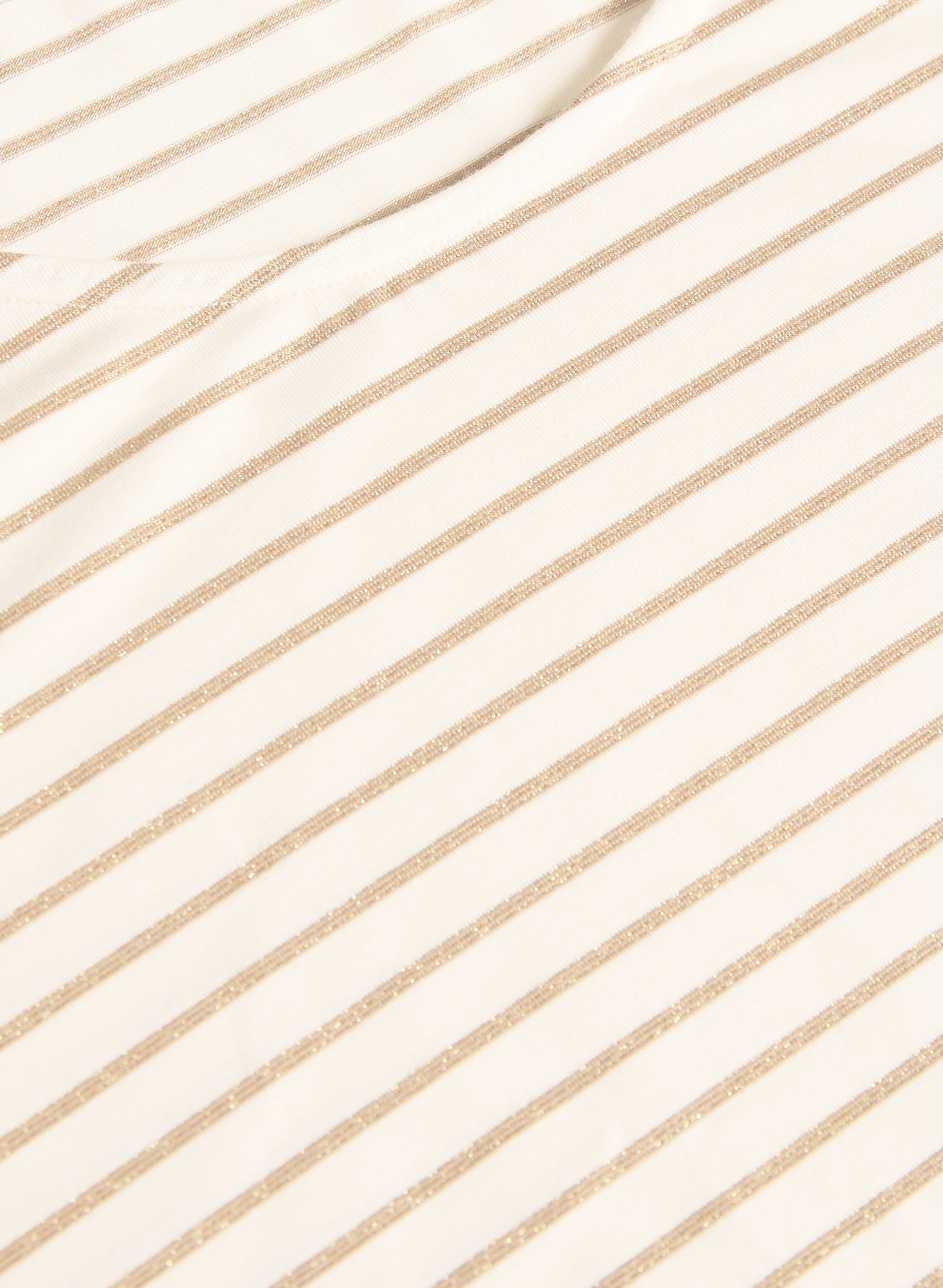 Striped Cap Sleeve T-Shirt - Image 7