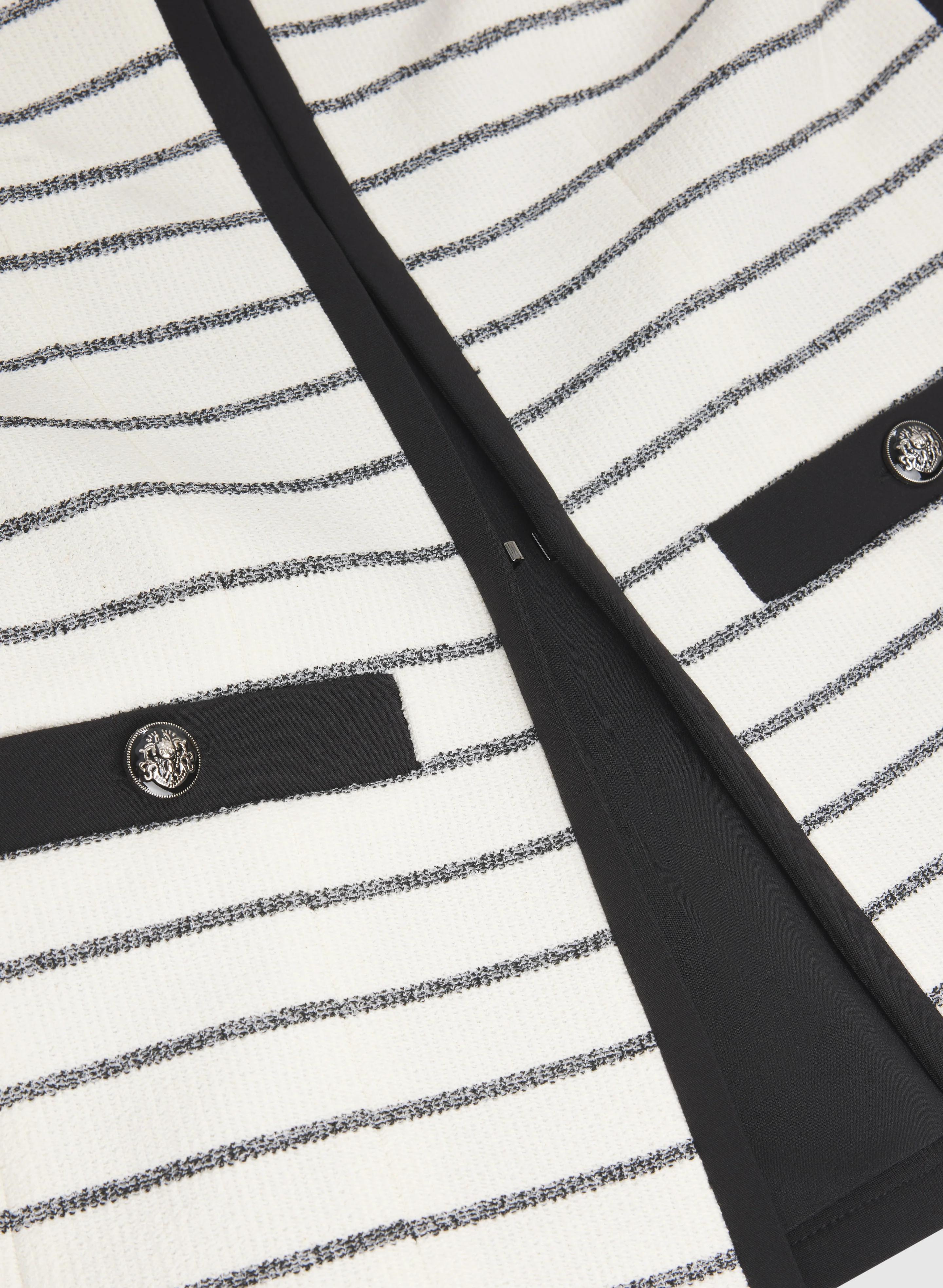 Striped Contrast Trim Jacket - Image 7