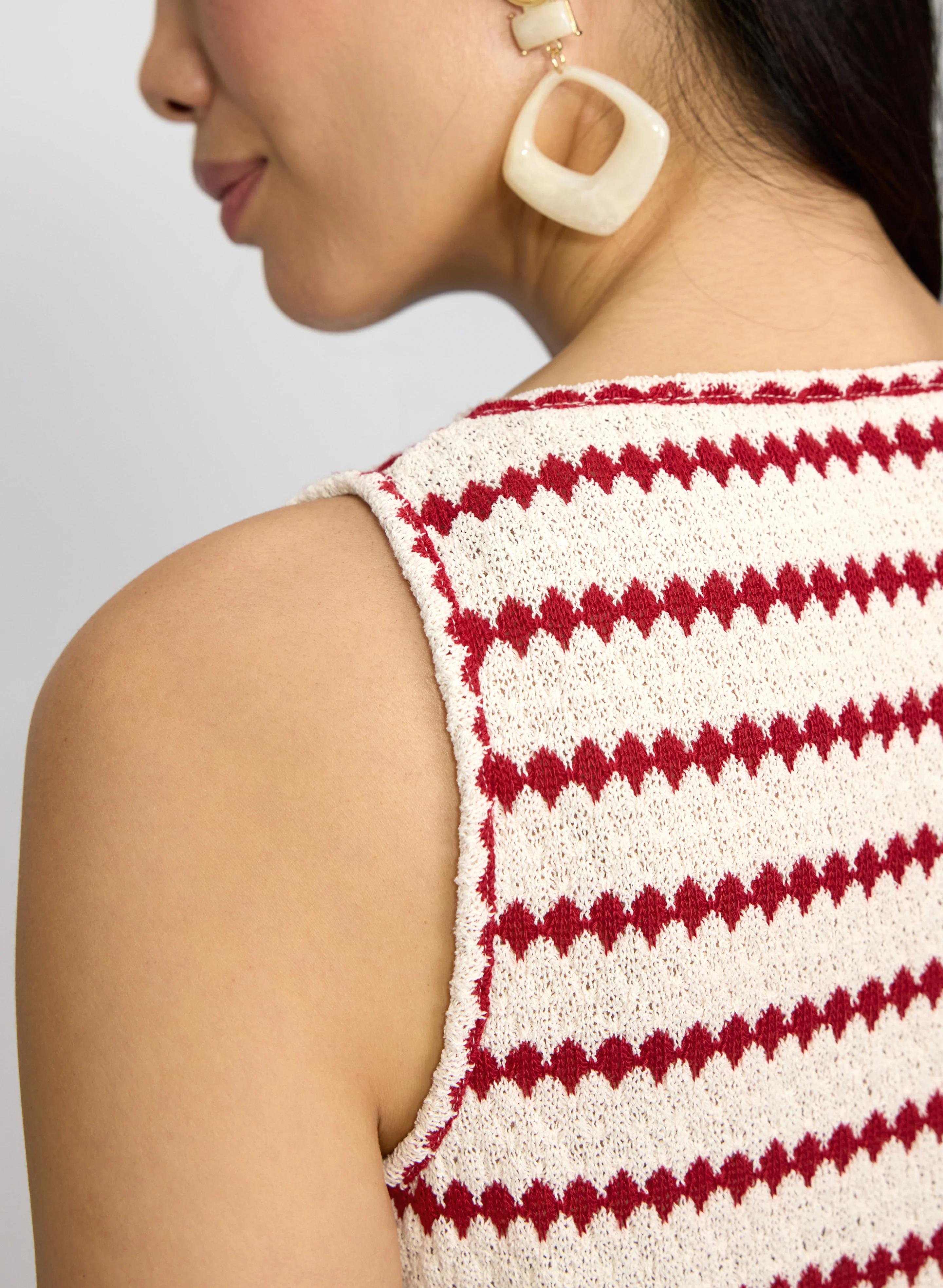 Stripe Crochet Cami - Image 5