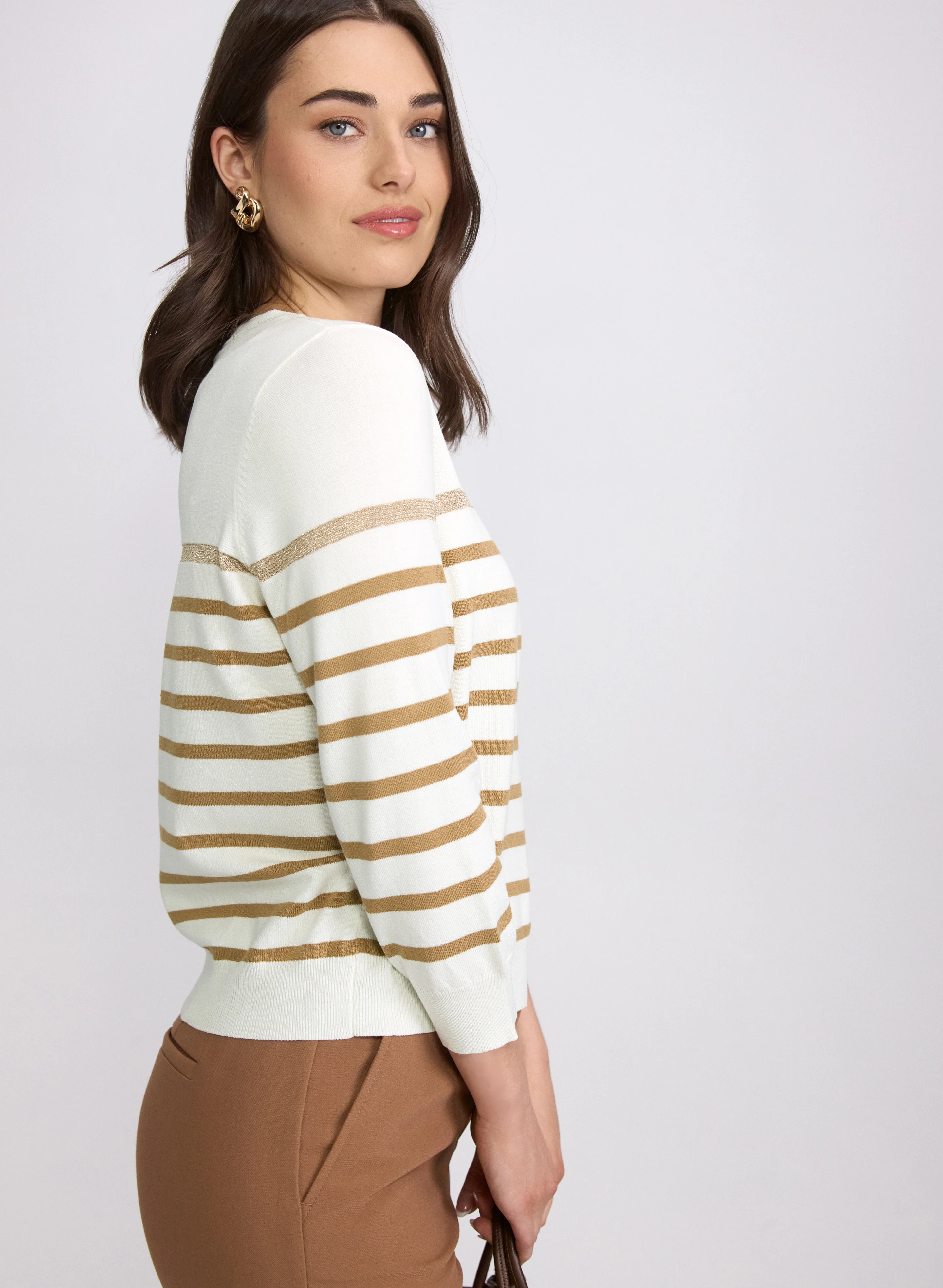 Striped Knit Pullover - Image 2