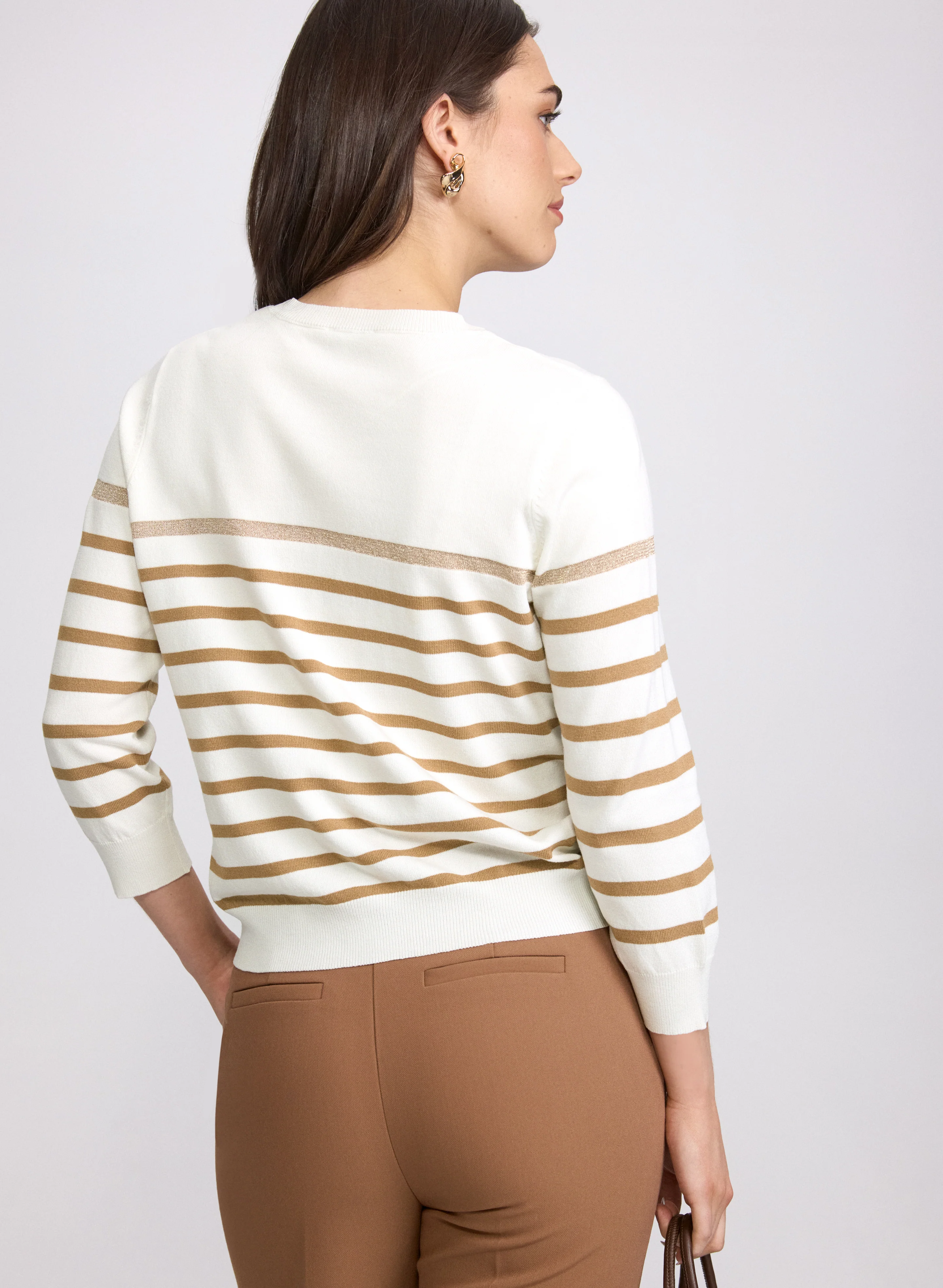 Striped Knit Pullover - Image 4