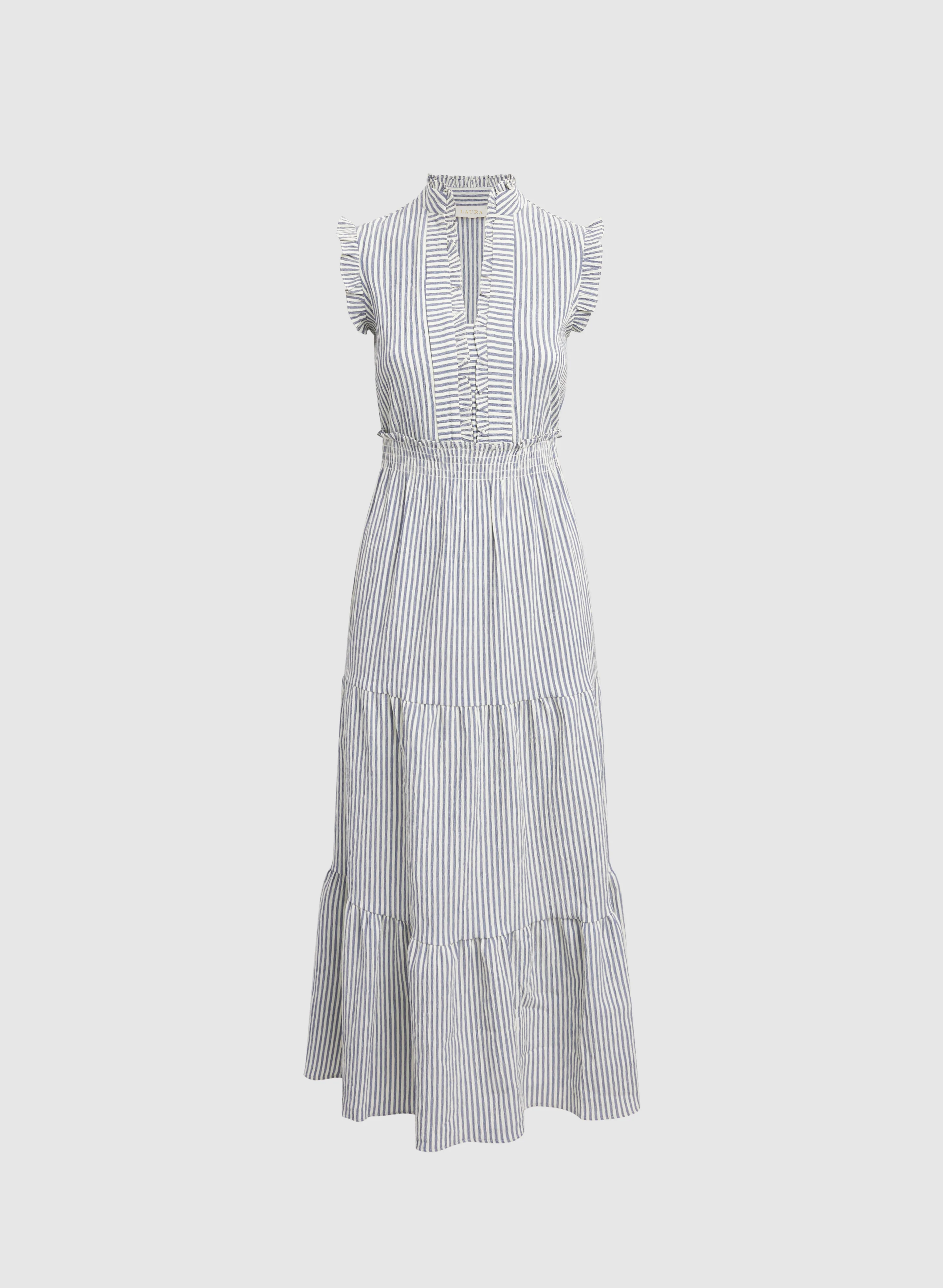 Striped Maxi Dress - Image 6