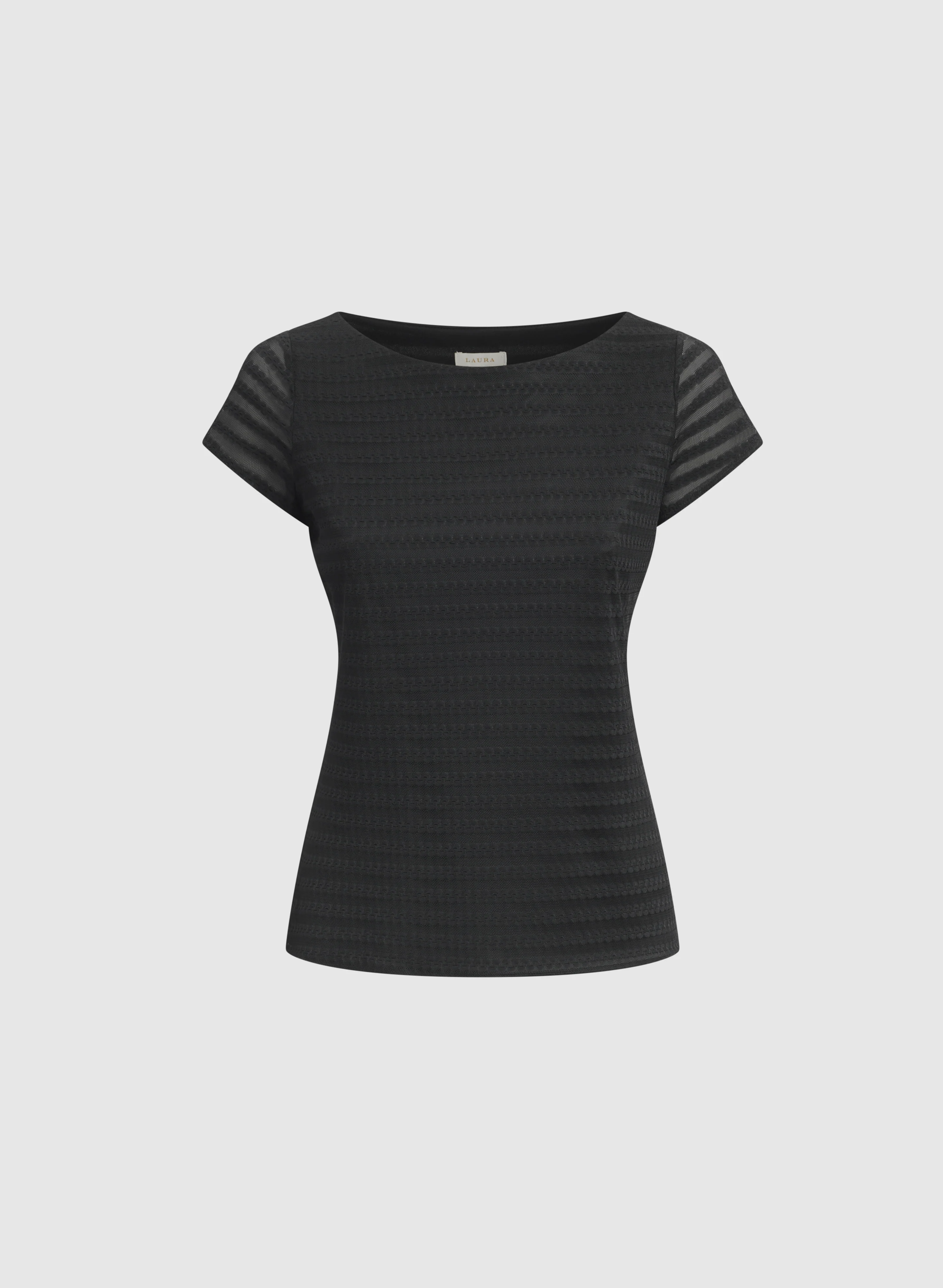 Striped Mesh Top - Image 6