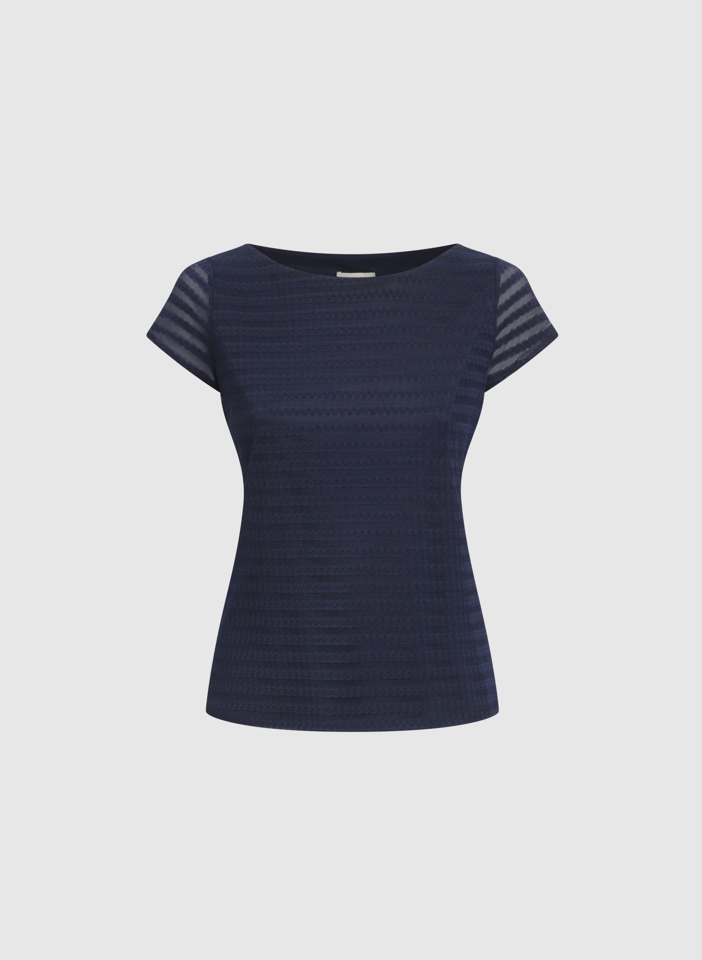 Striped Mesh Top - Image 6