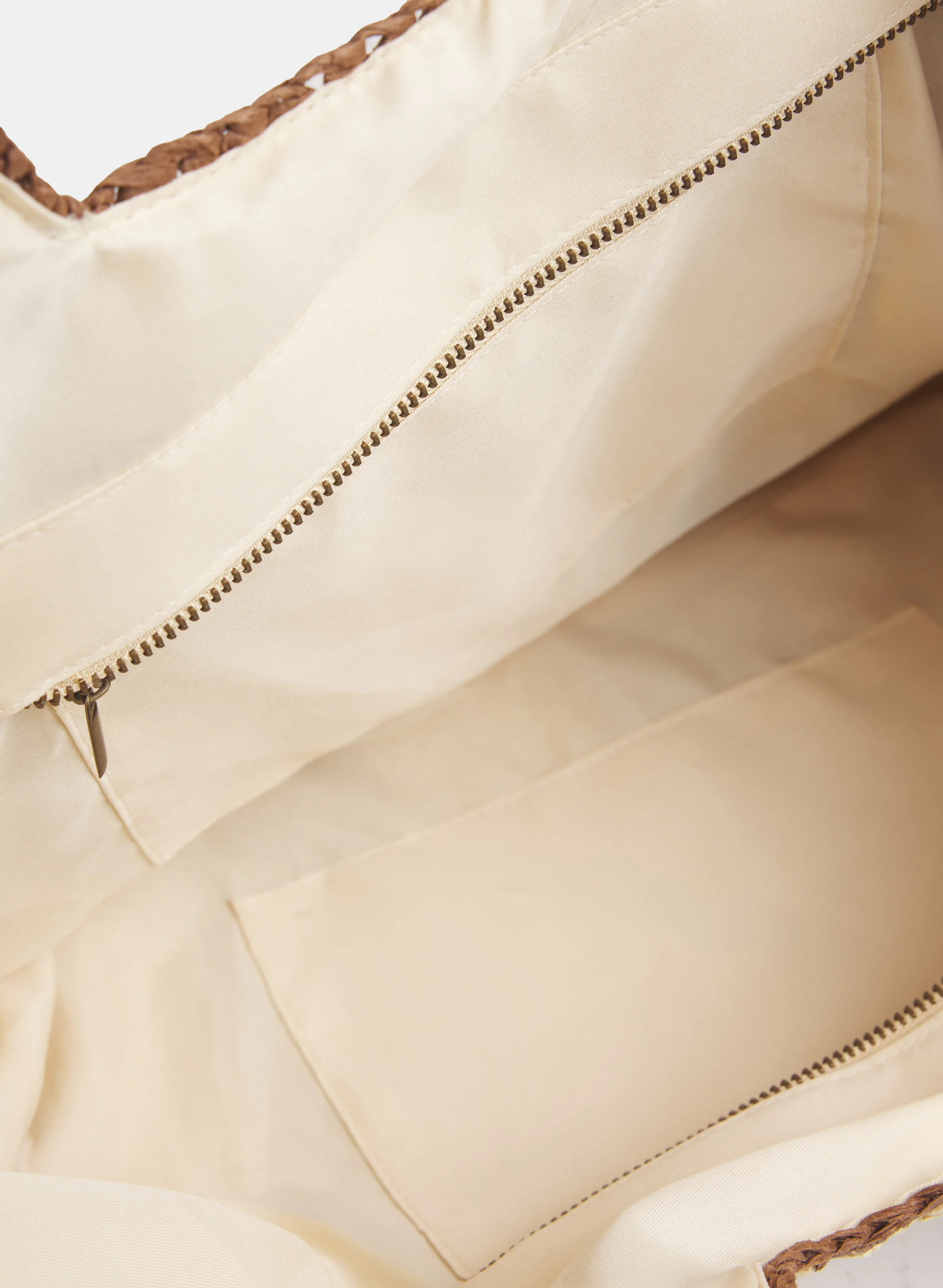 Striped Straw Tote - Image 5