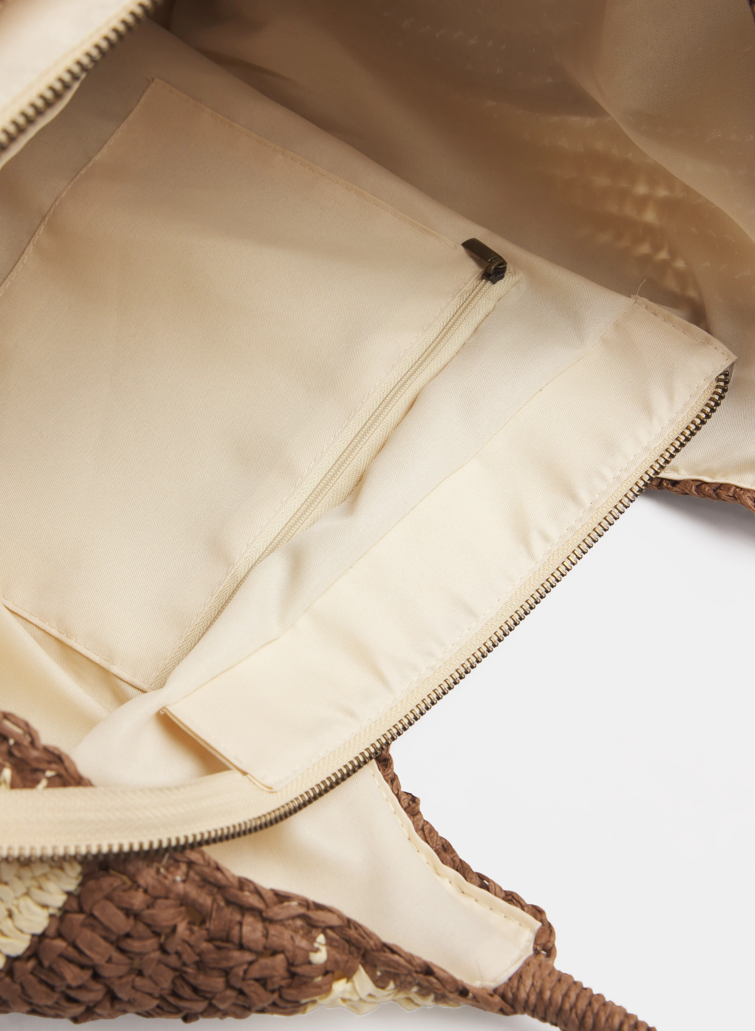 Striped Straw Tote - Image 6