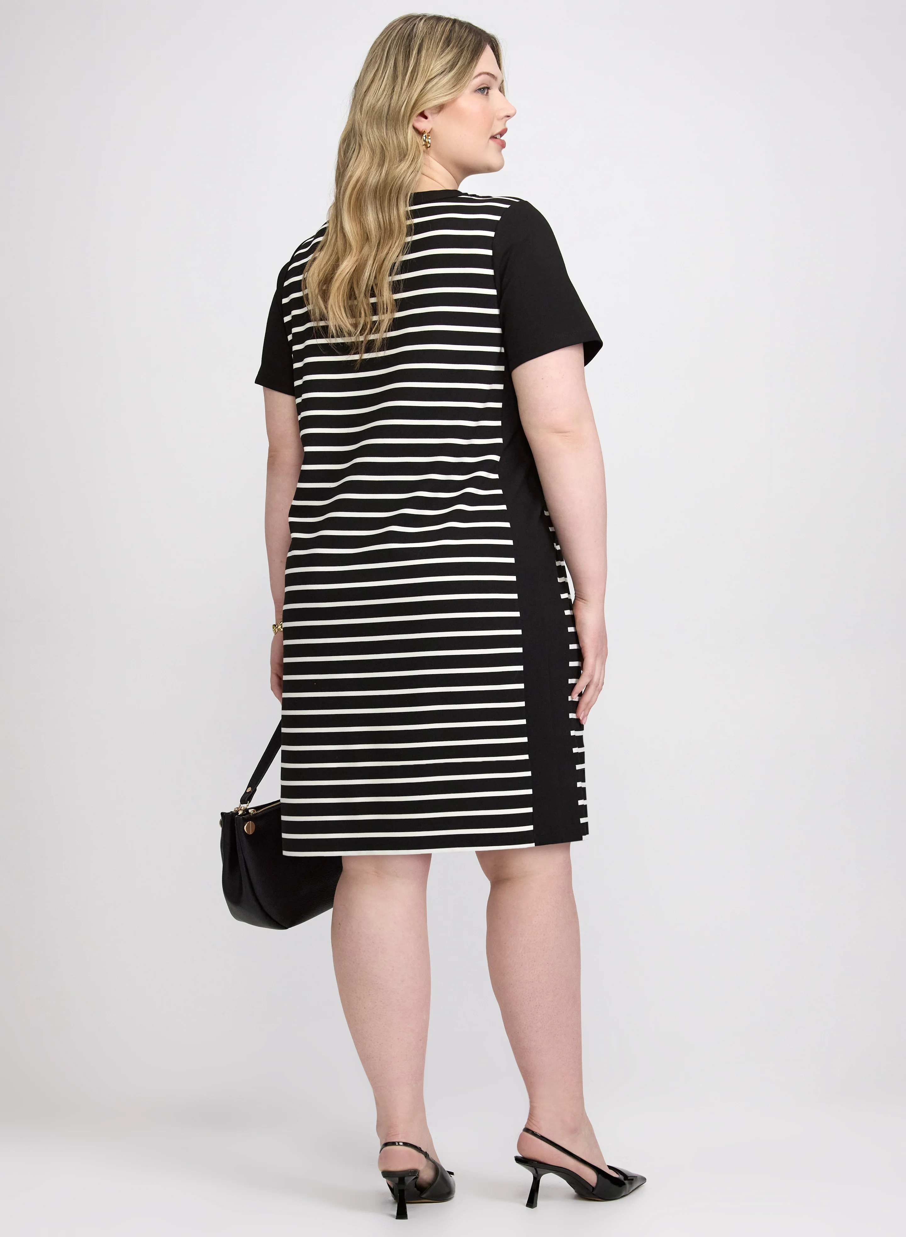 Striped T-Shirt Dress - Image 3