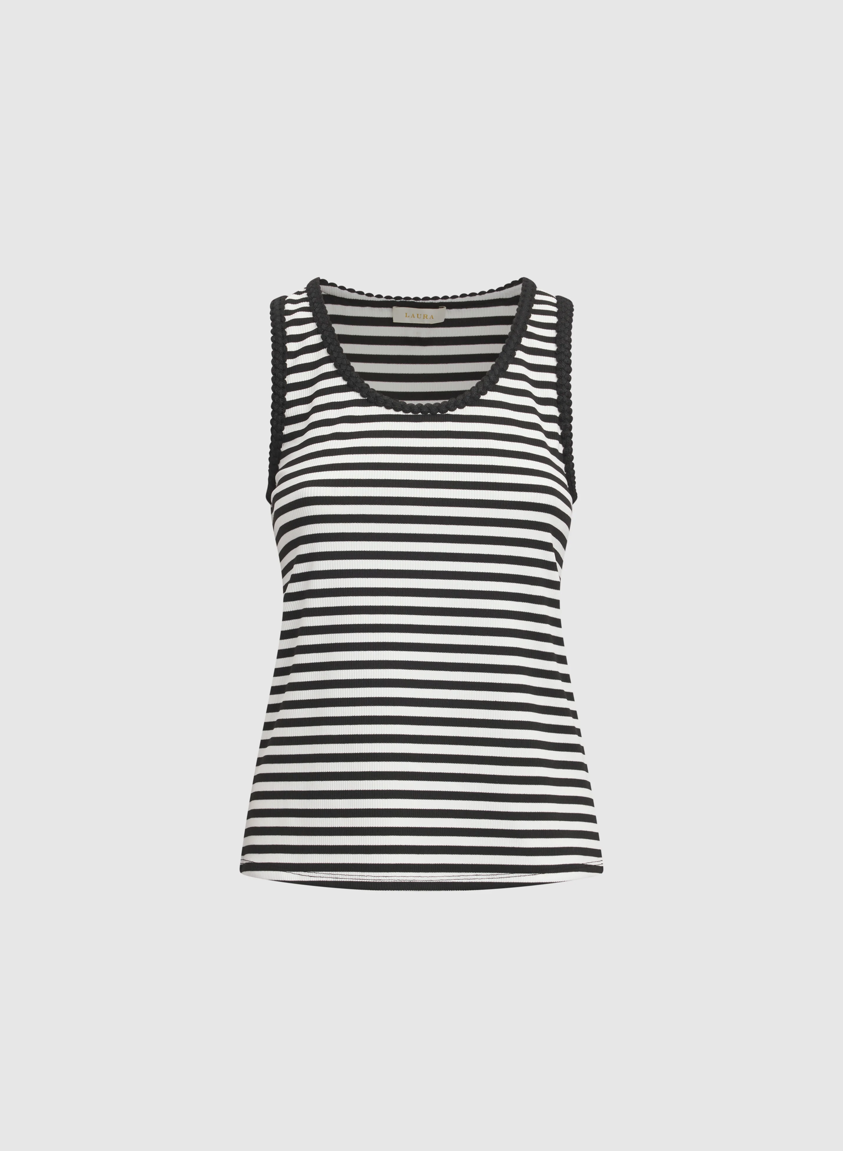 Stripe Scoop Neck Tank Top - Image 6