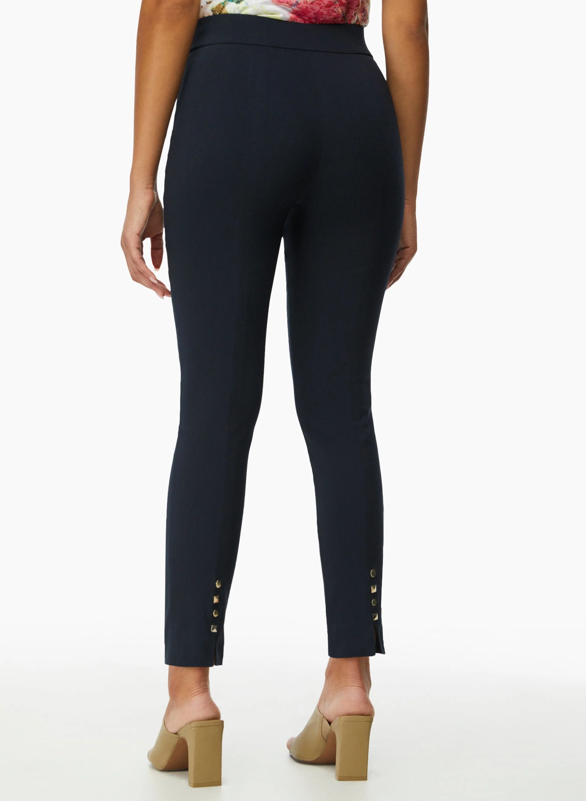 Stud Detail Slim Leg Pants - Image 4