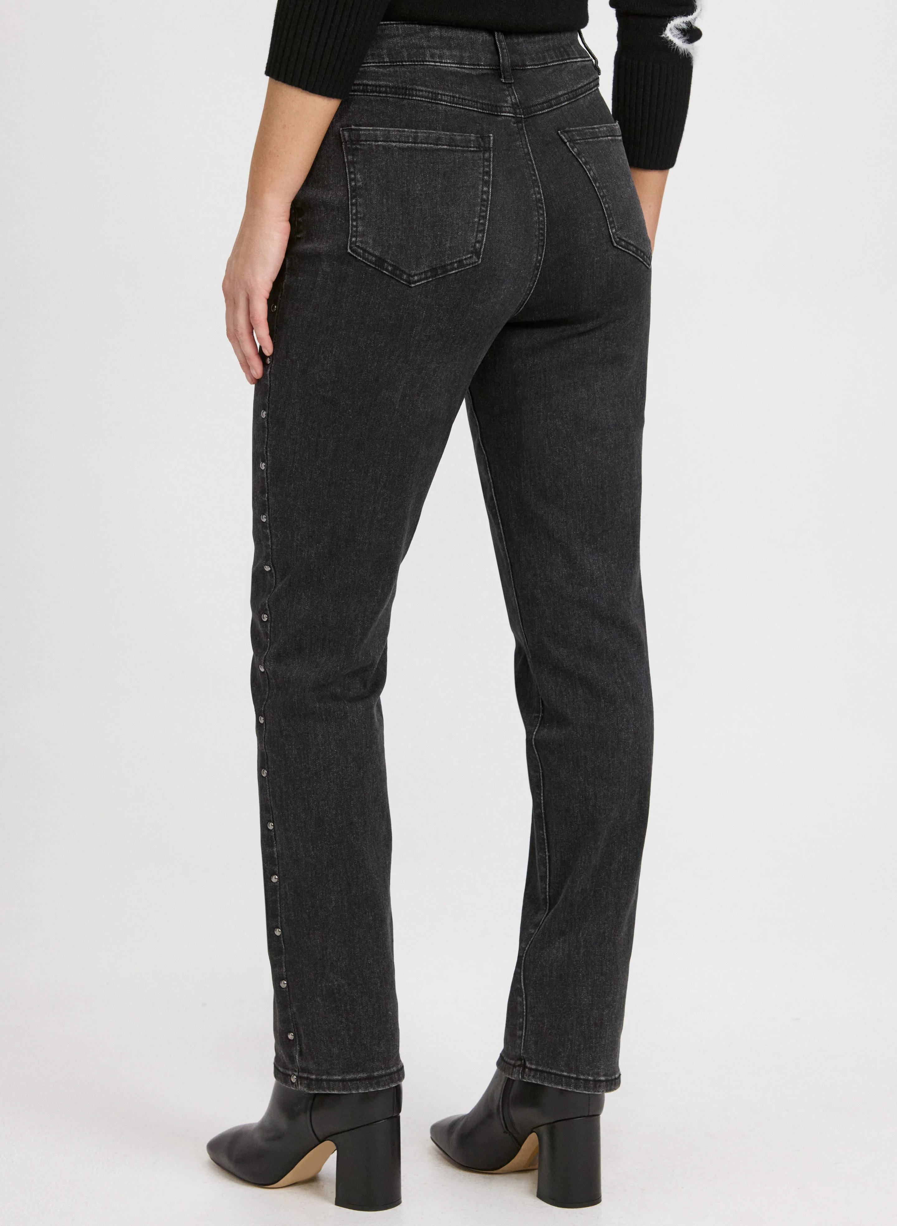 Studded Straight-Leg Jeans - Image 5