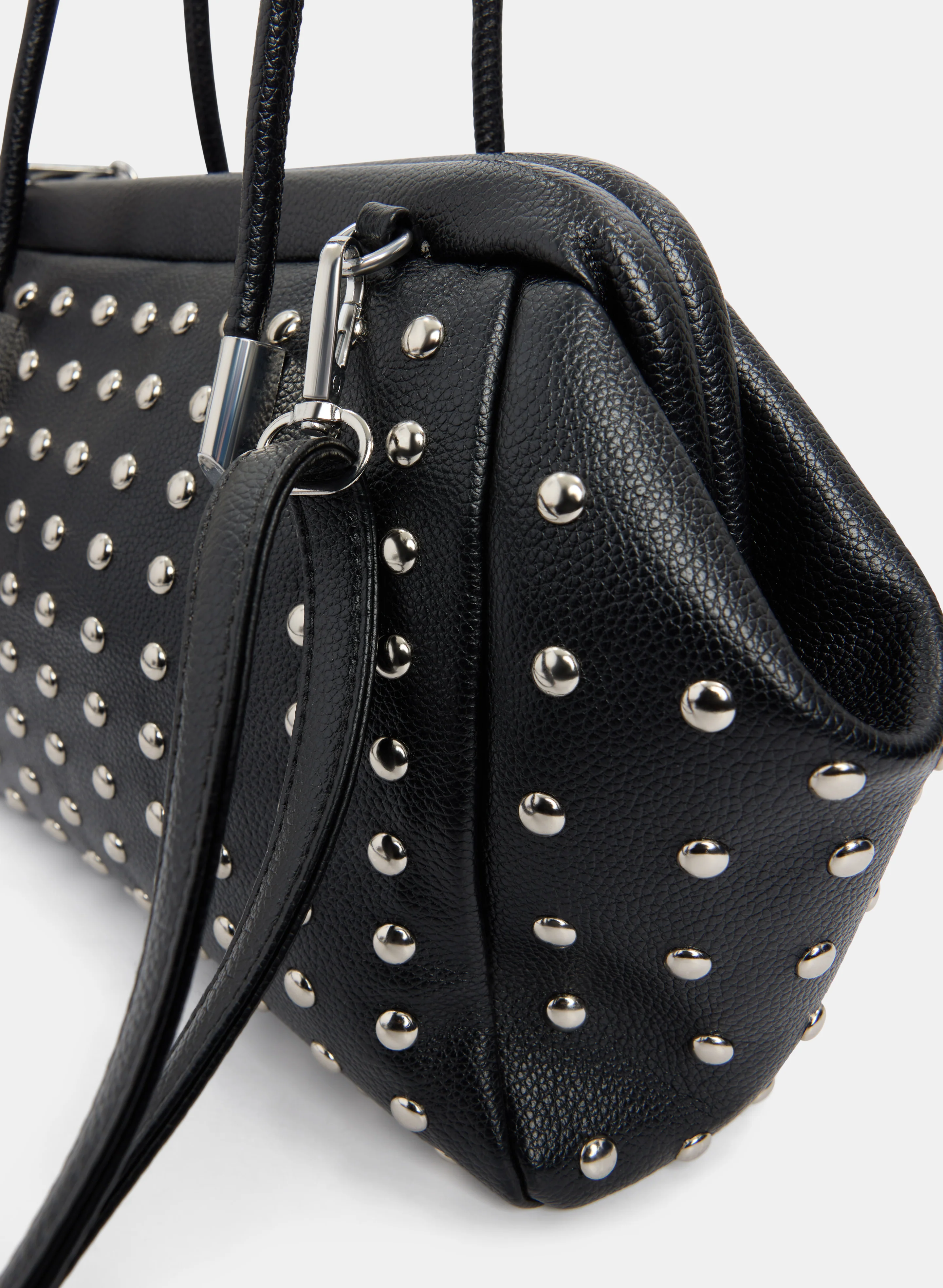 Studded Vegan Leather Handbag - Image 2