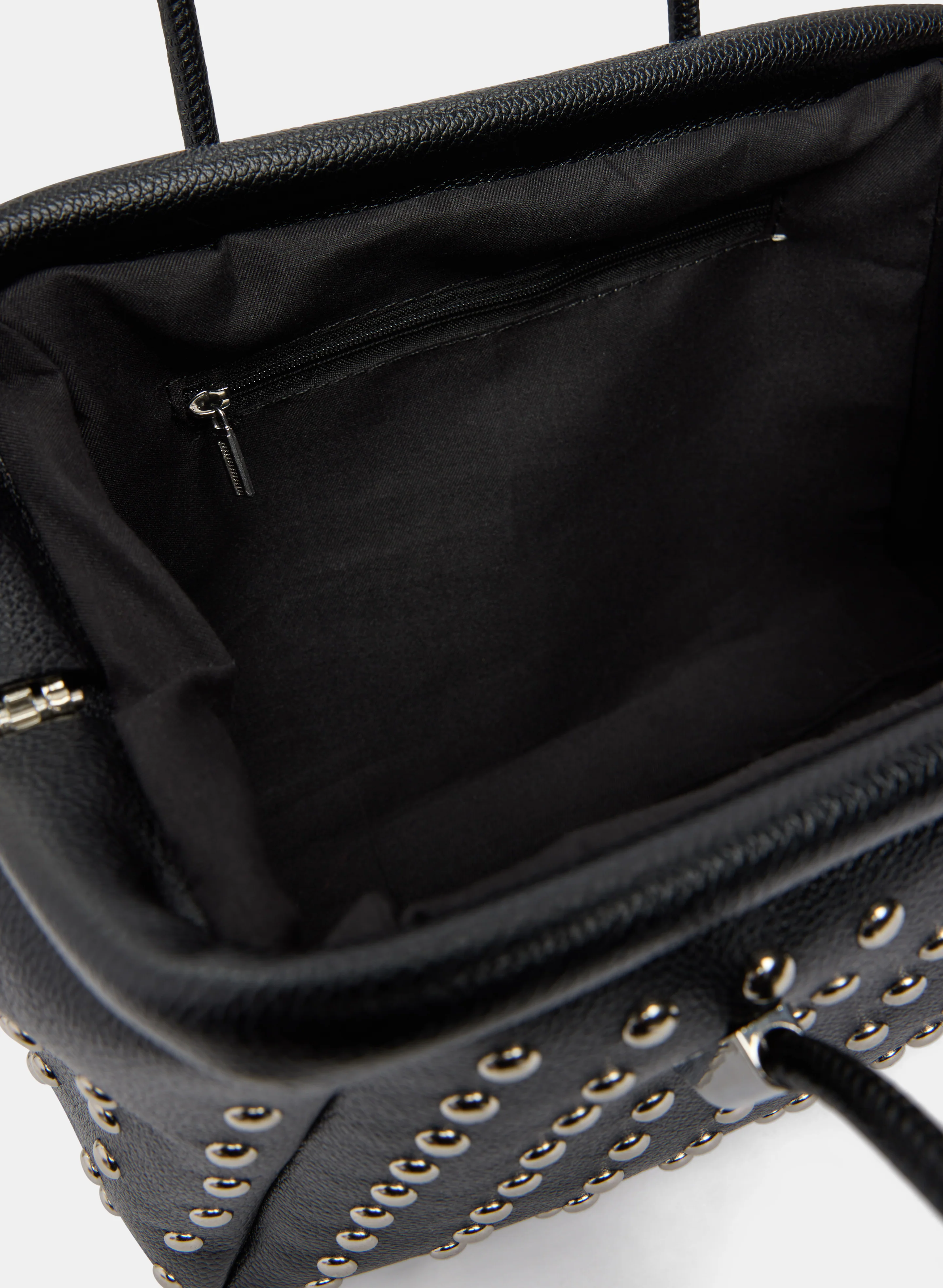 Studded Vegan Leather Handbag - Image 4