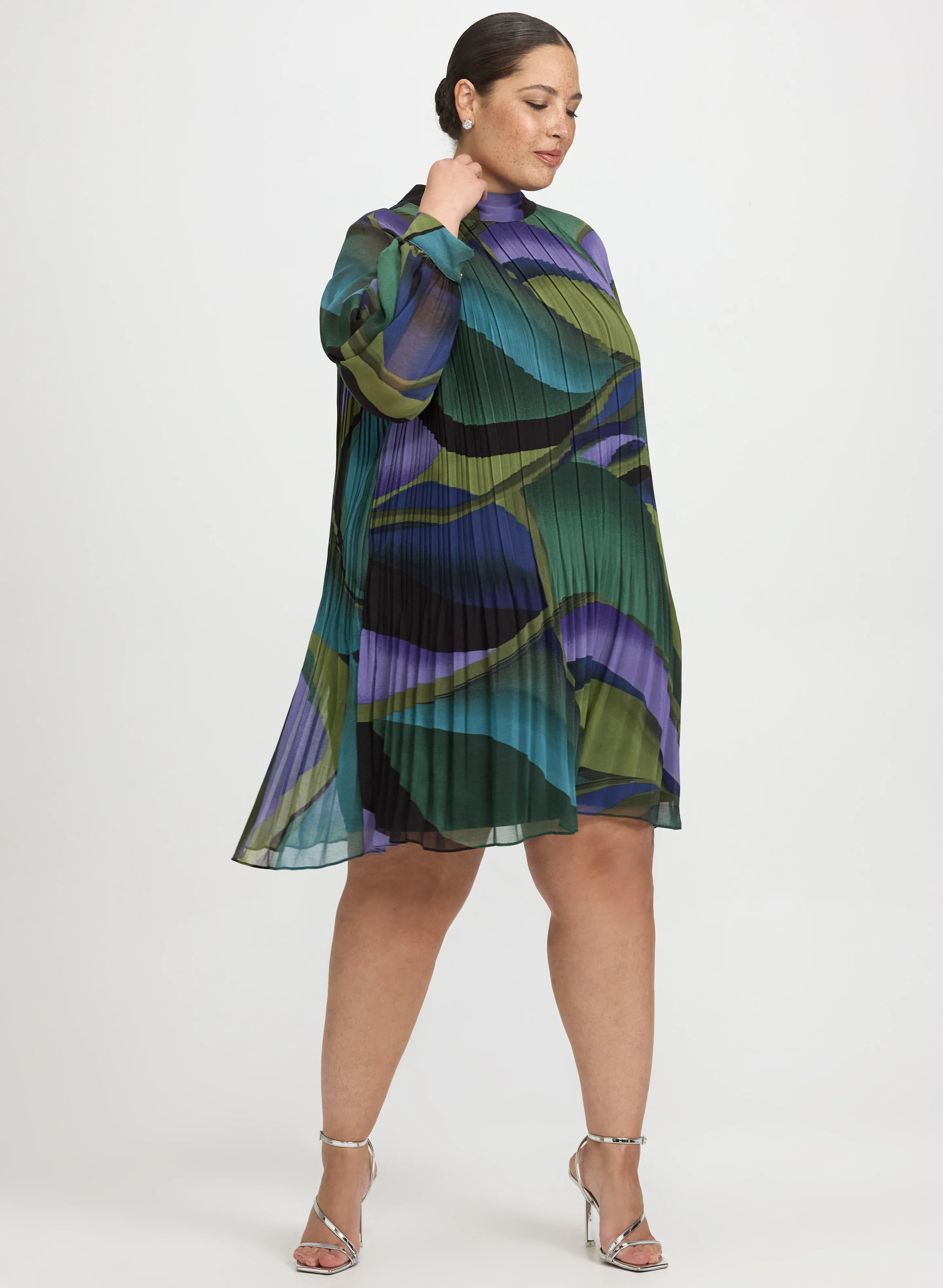 Swirl Chiffon Dress - Image 2