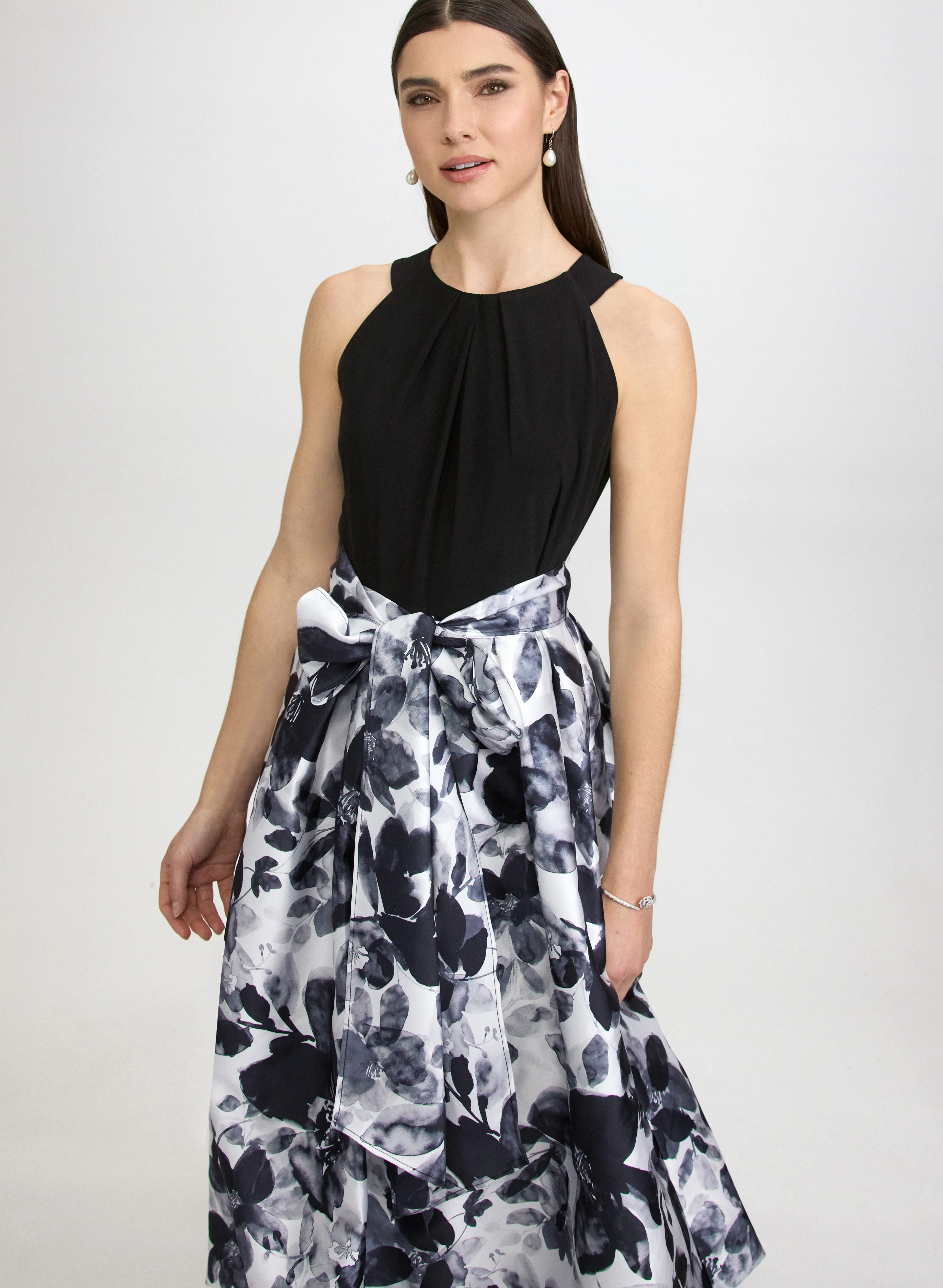 Taffeta Floral Dress - Image 7