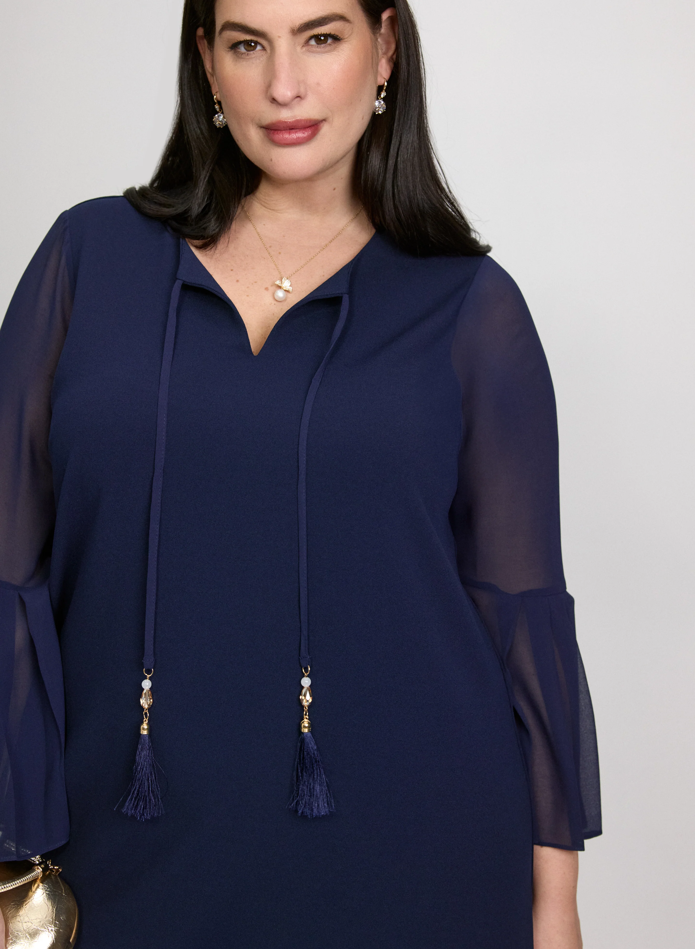 Tassel Drawstring Dress - Image 5