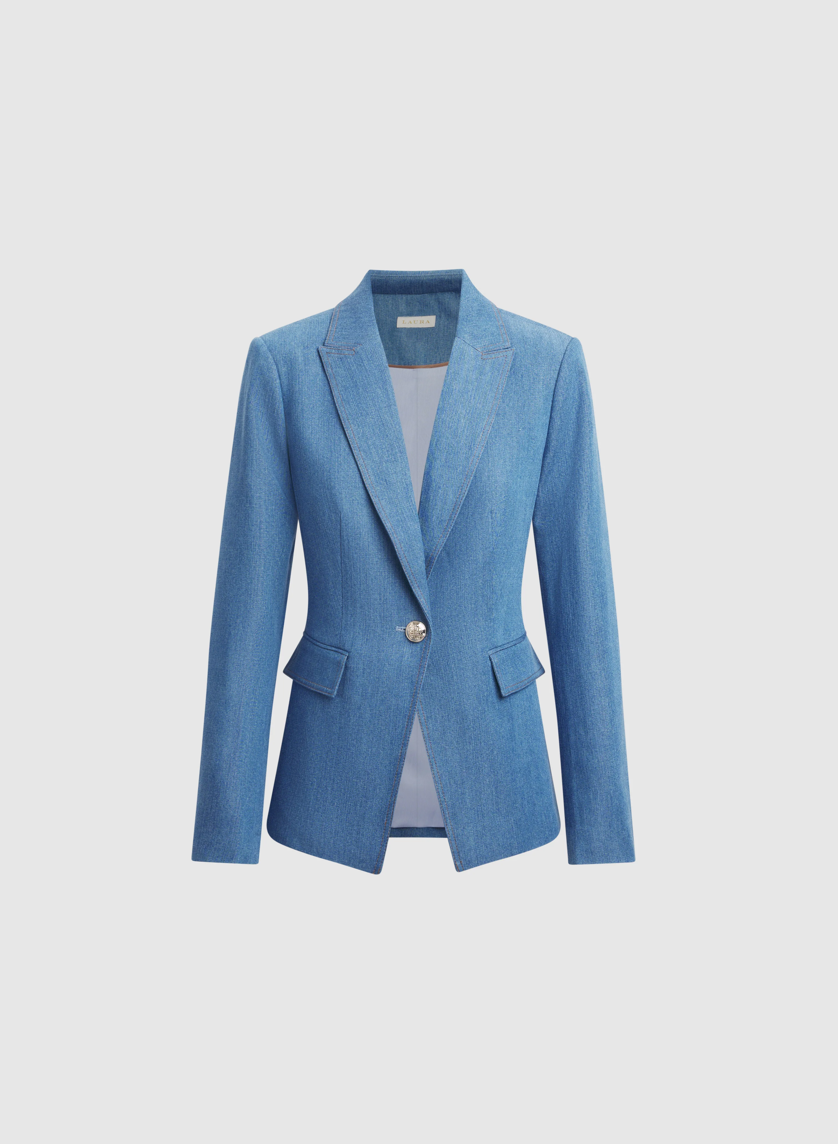 Lyocell-Denim Blazer - Image 6