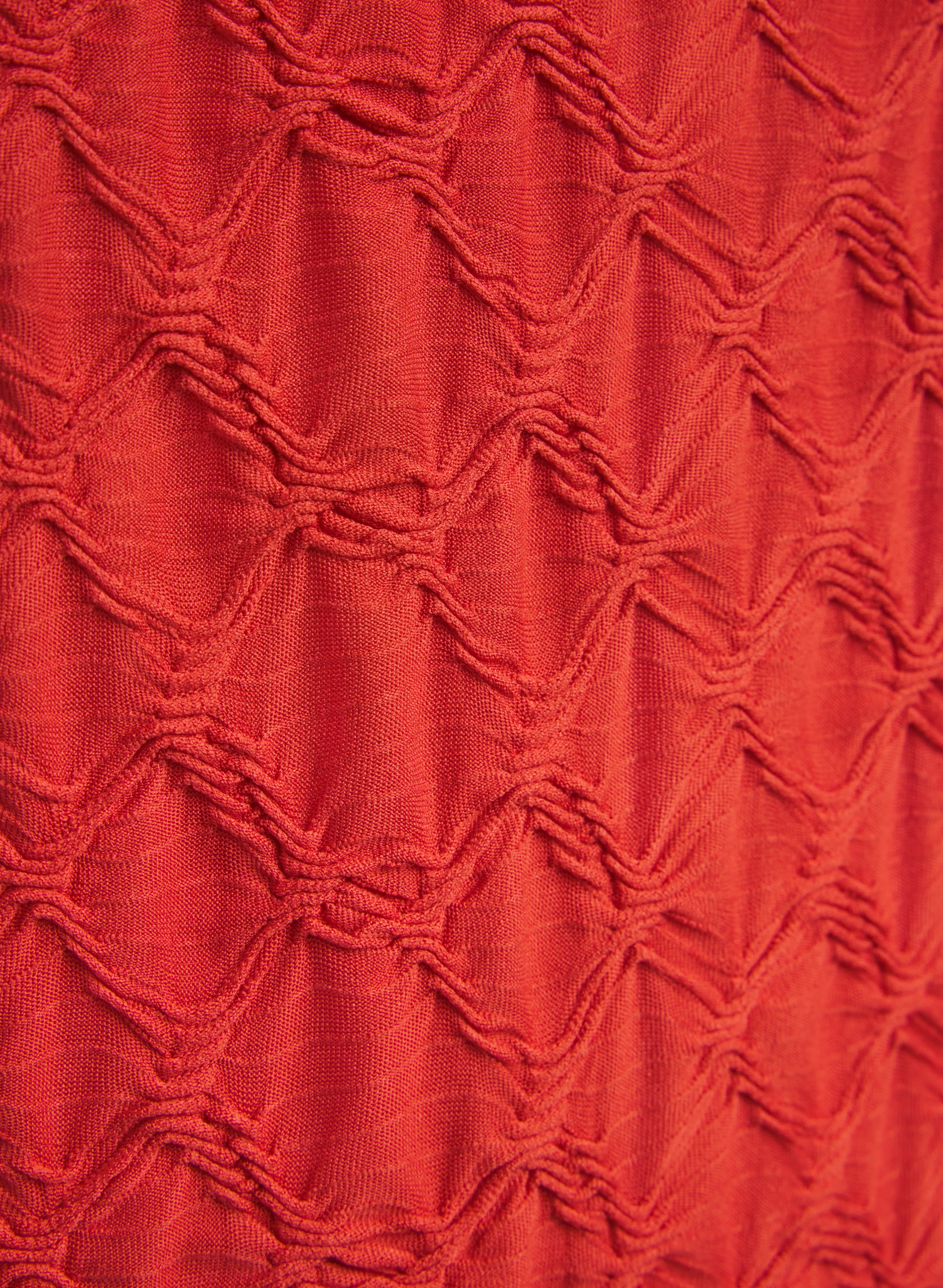 Textured Grid Motif Top - Image 7