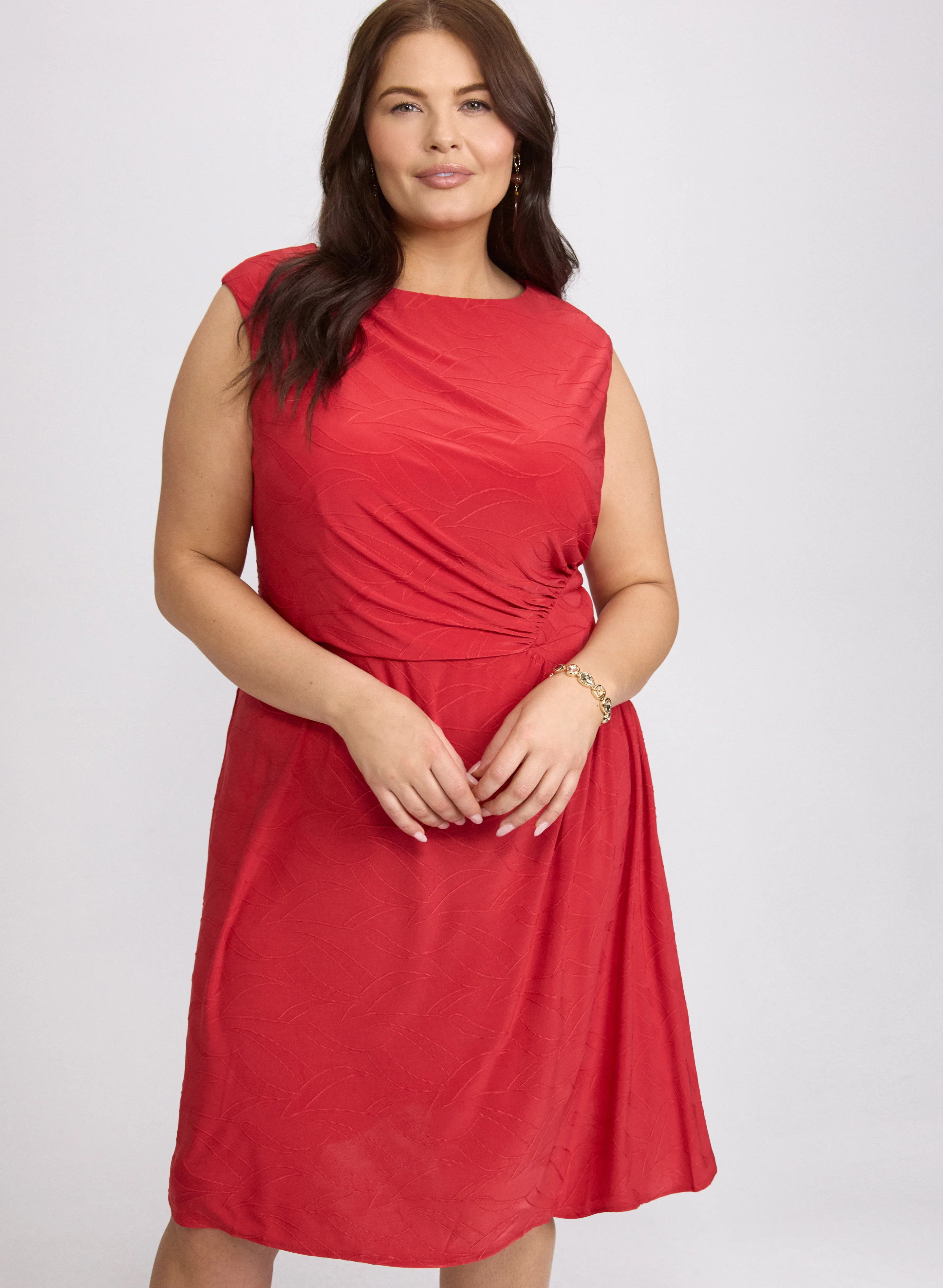 Textured Jersey Dress