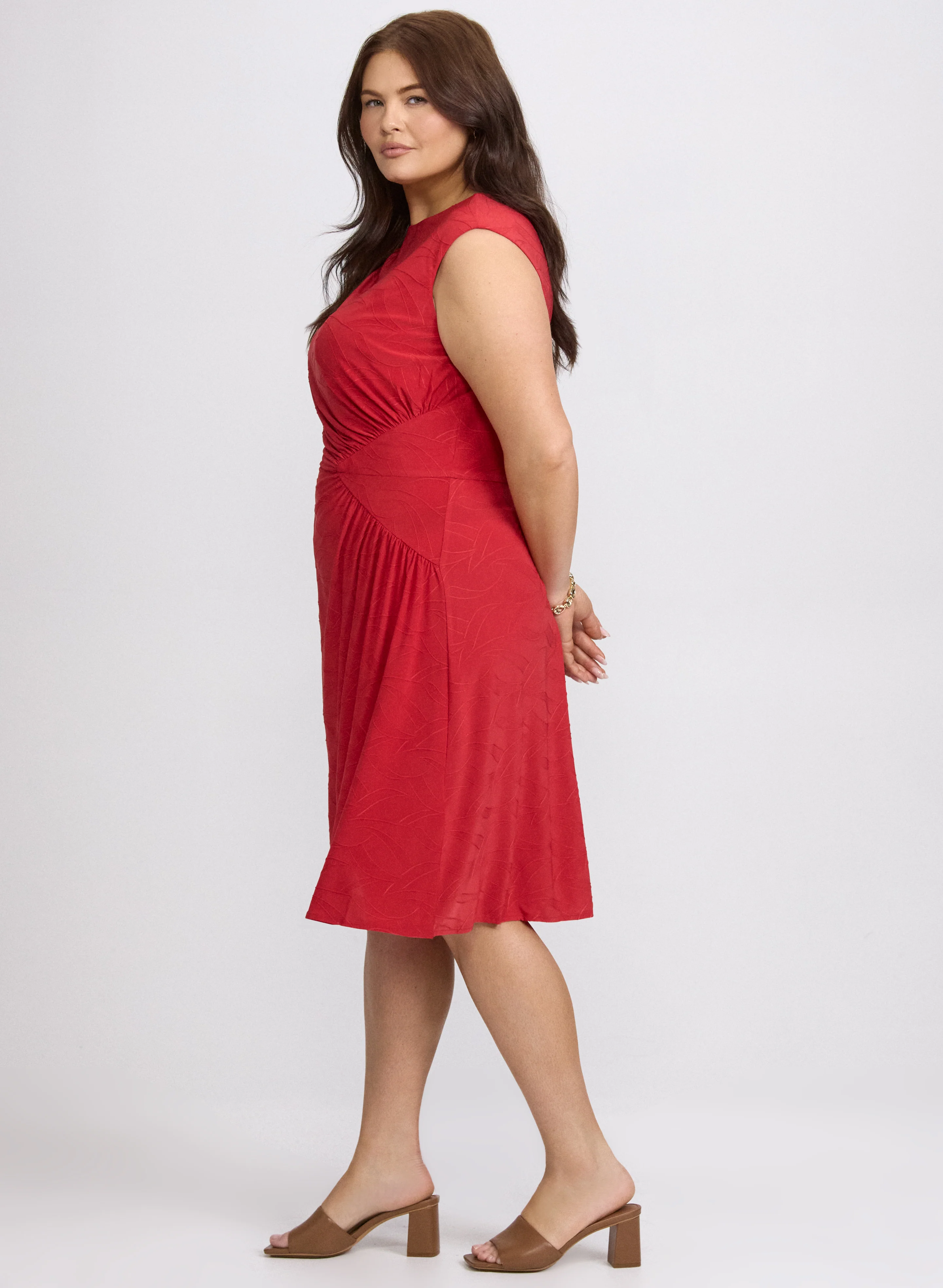 Textured Jersey Dress - Image 2