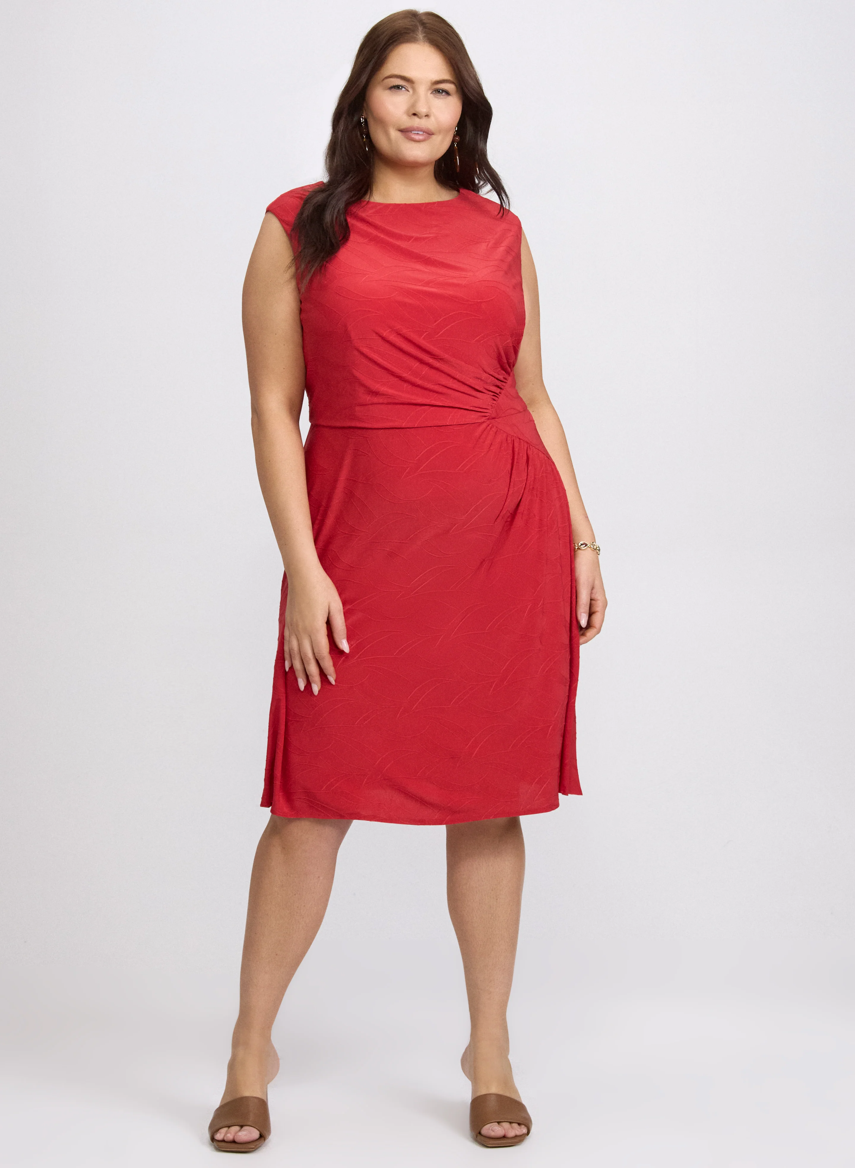 Textured Jersey Dress - Image 5