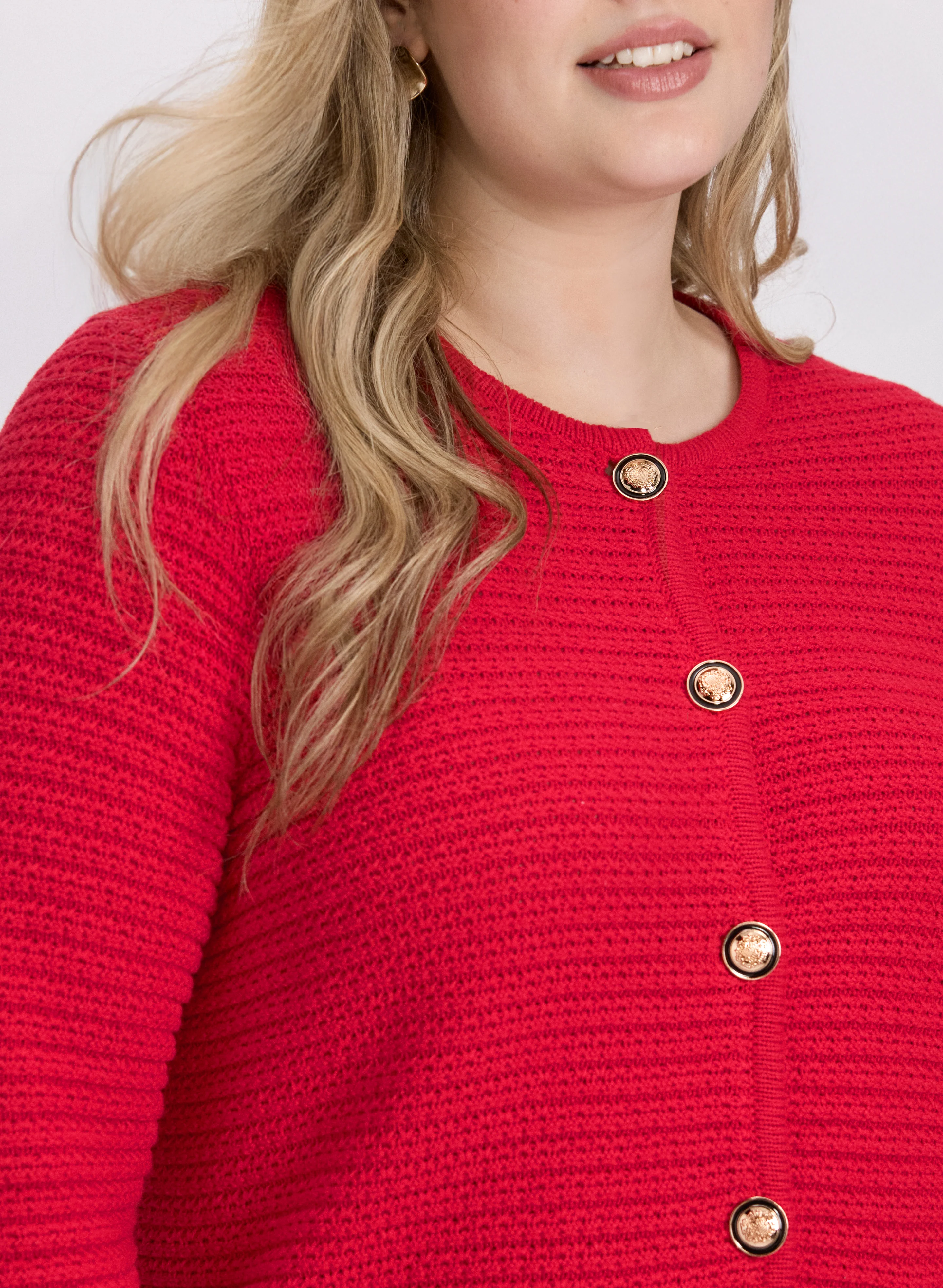 Textured Knit Cardigan - Image 5