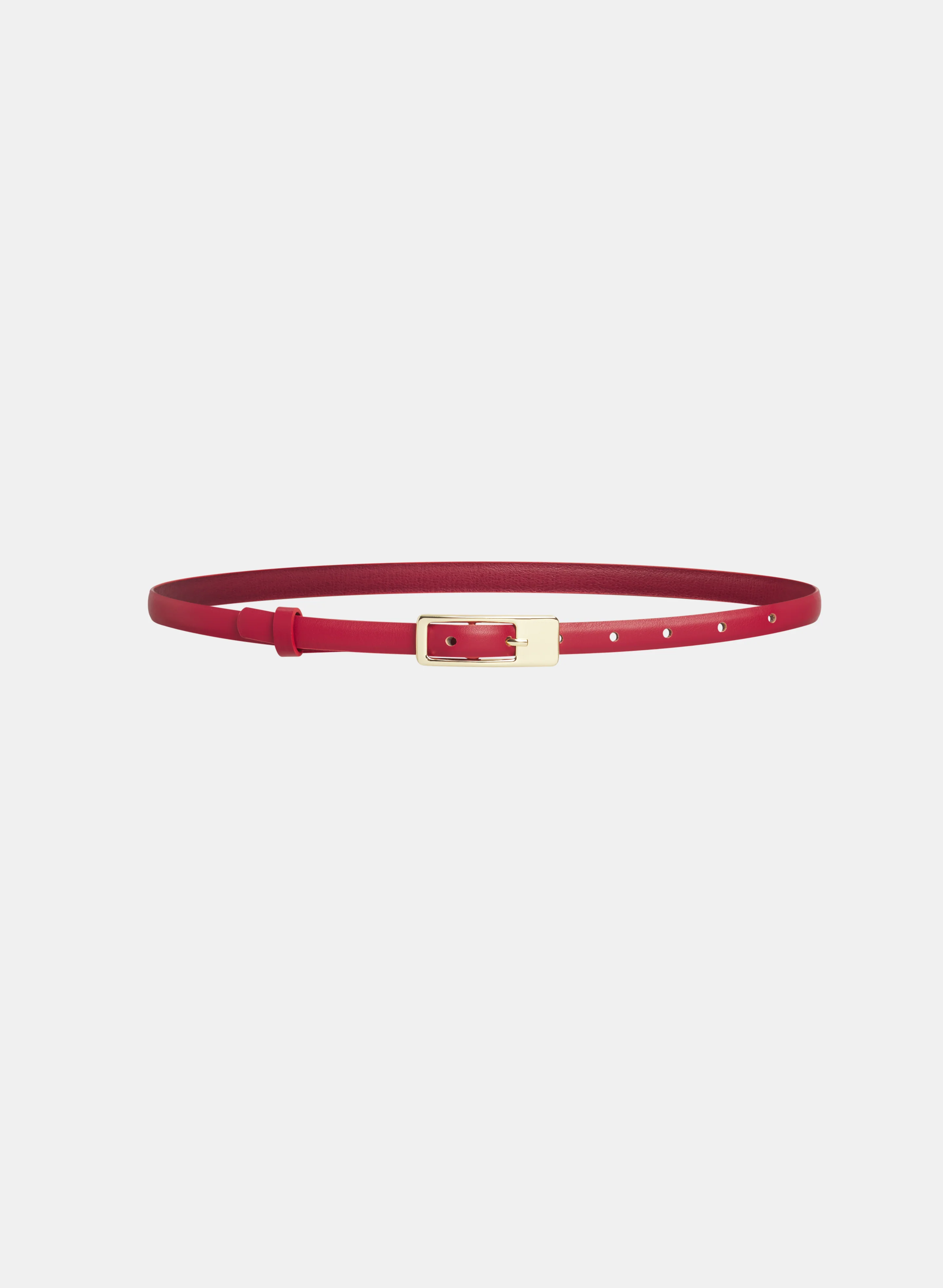 Thin Vegan Leather Belt