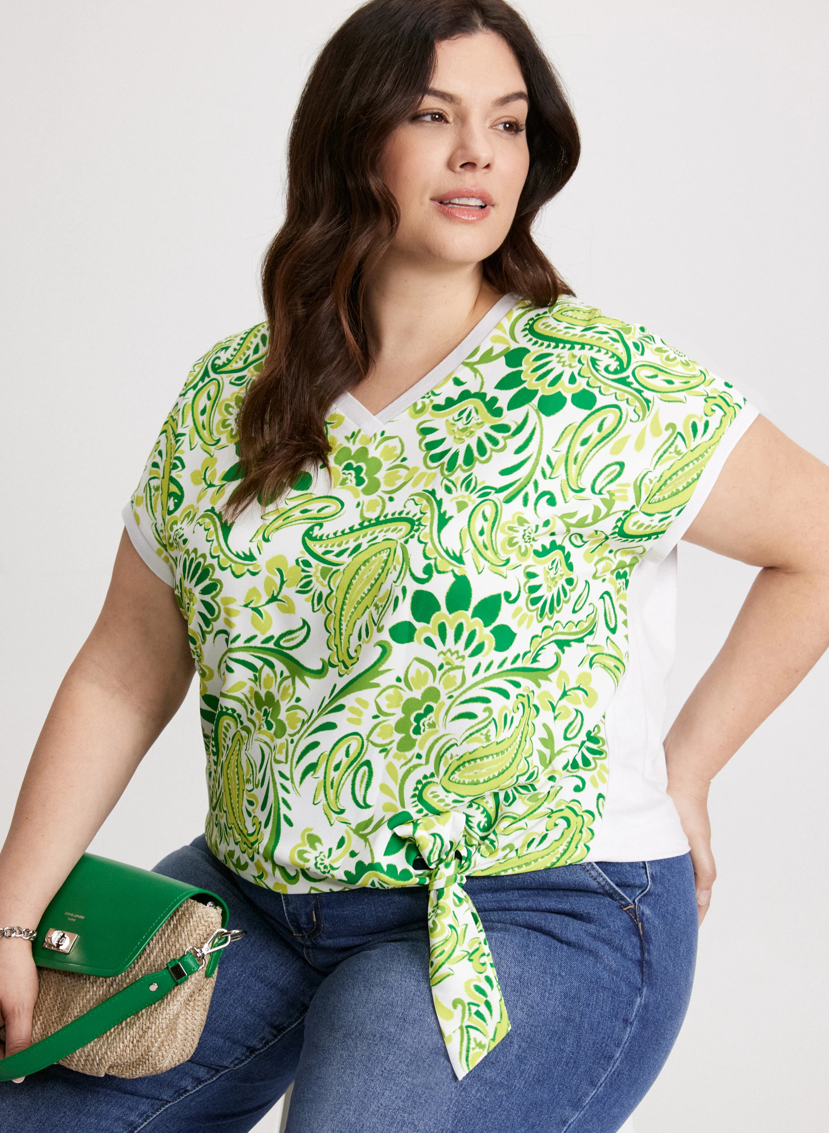 Tie Detail Drop-Shoulder Top - Image 5