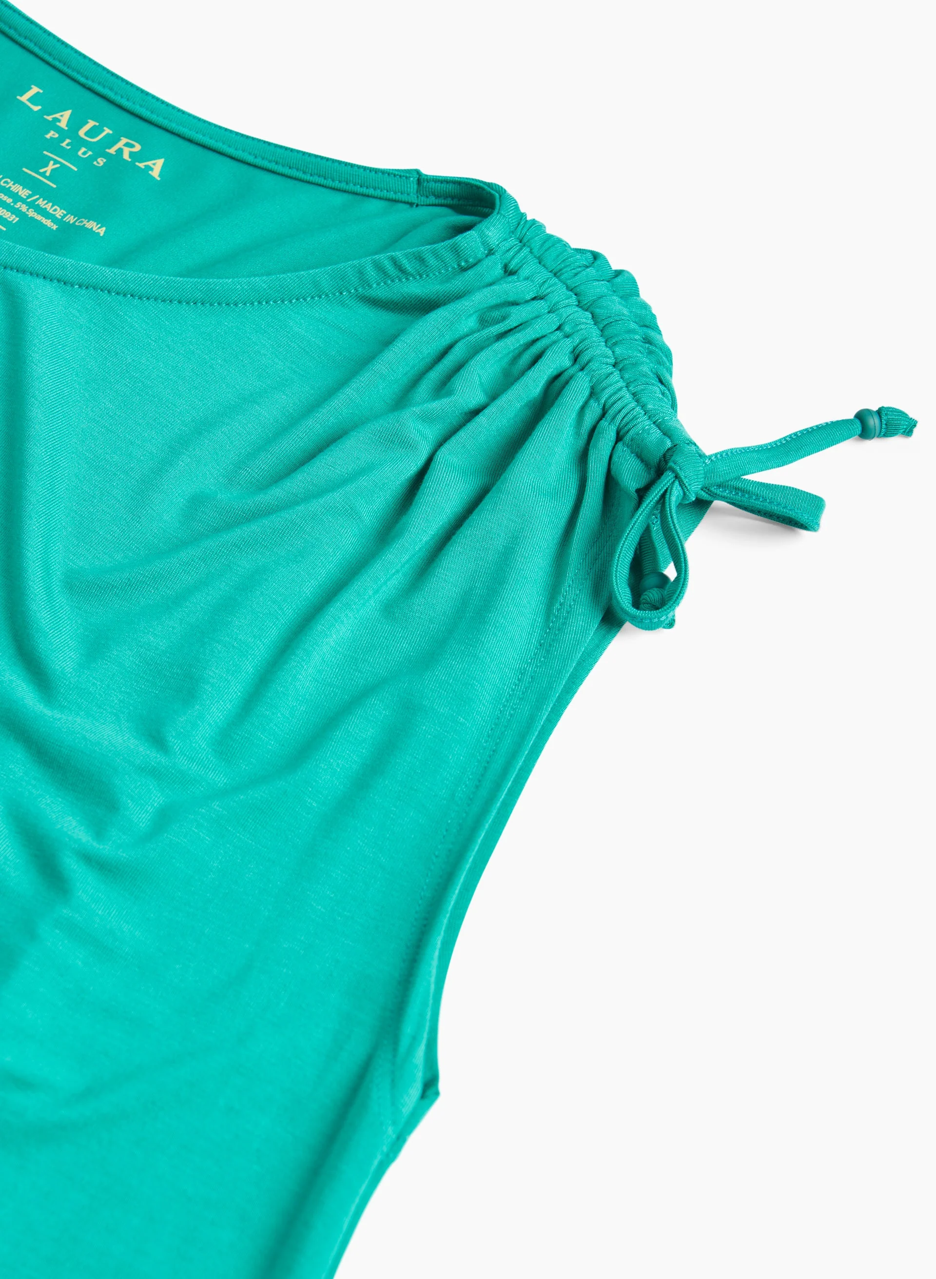 Tie Detail Scoop Neck Top - Image 6