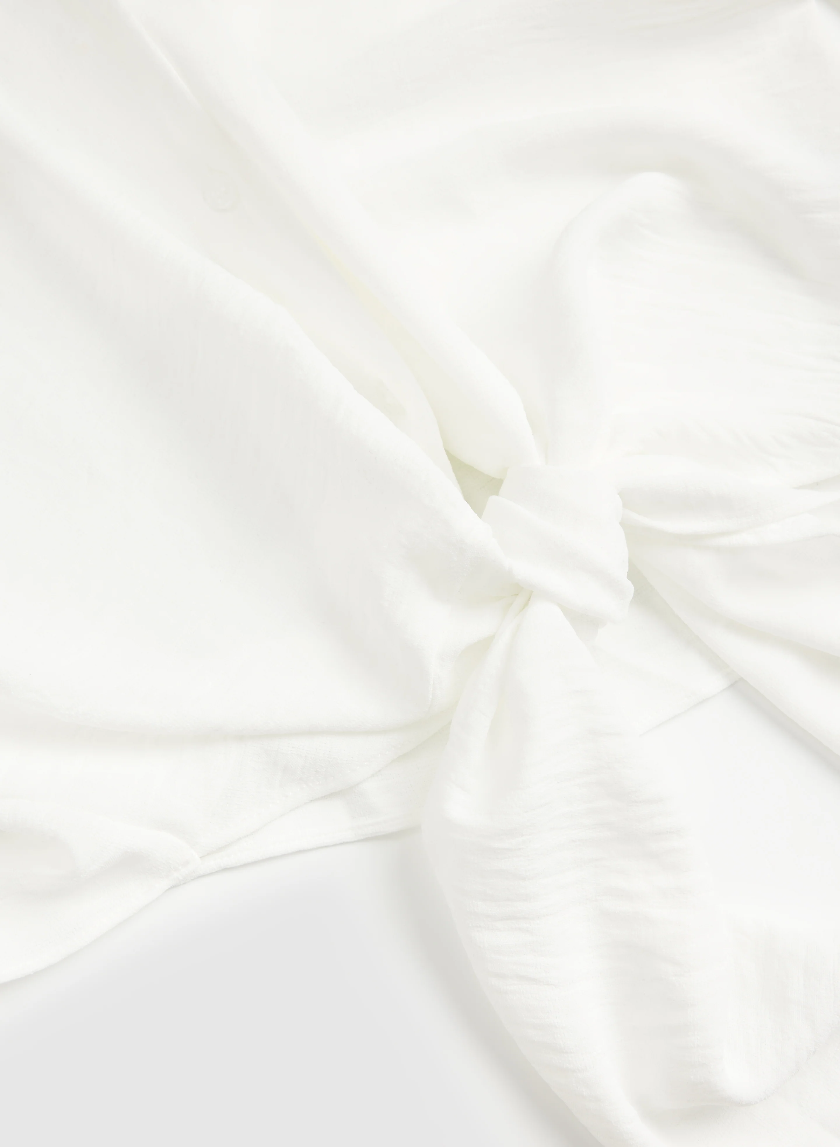 Textured Tie Front Blouse - Image 7