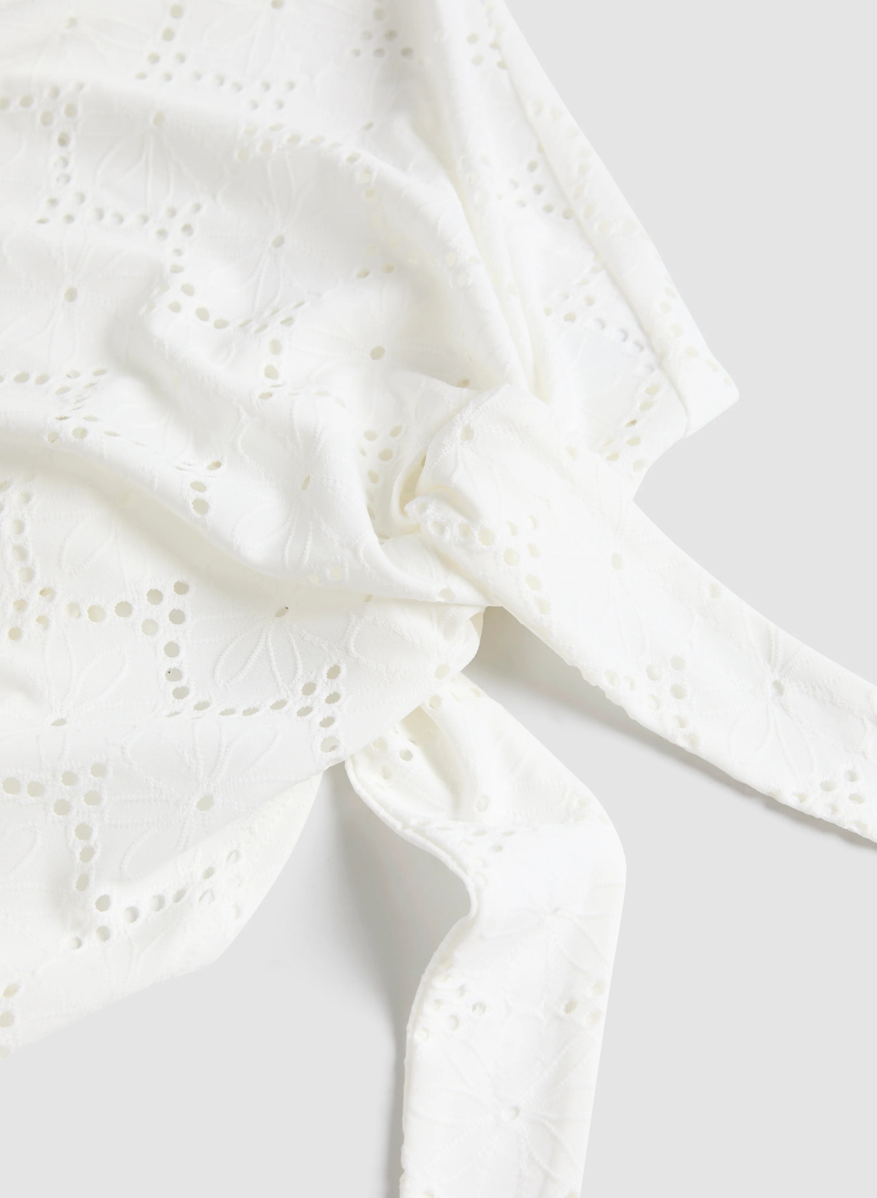Tie-Front Eyelet Top - Image 7