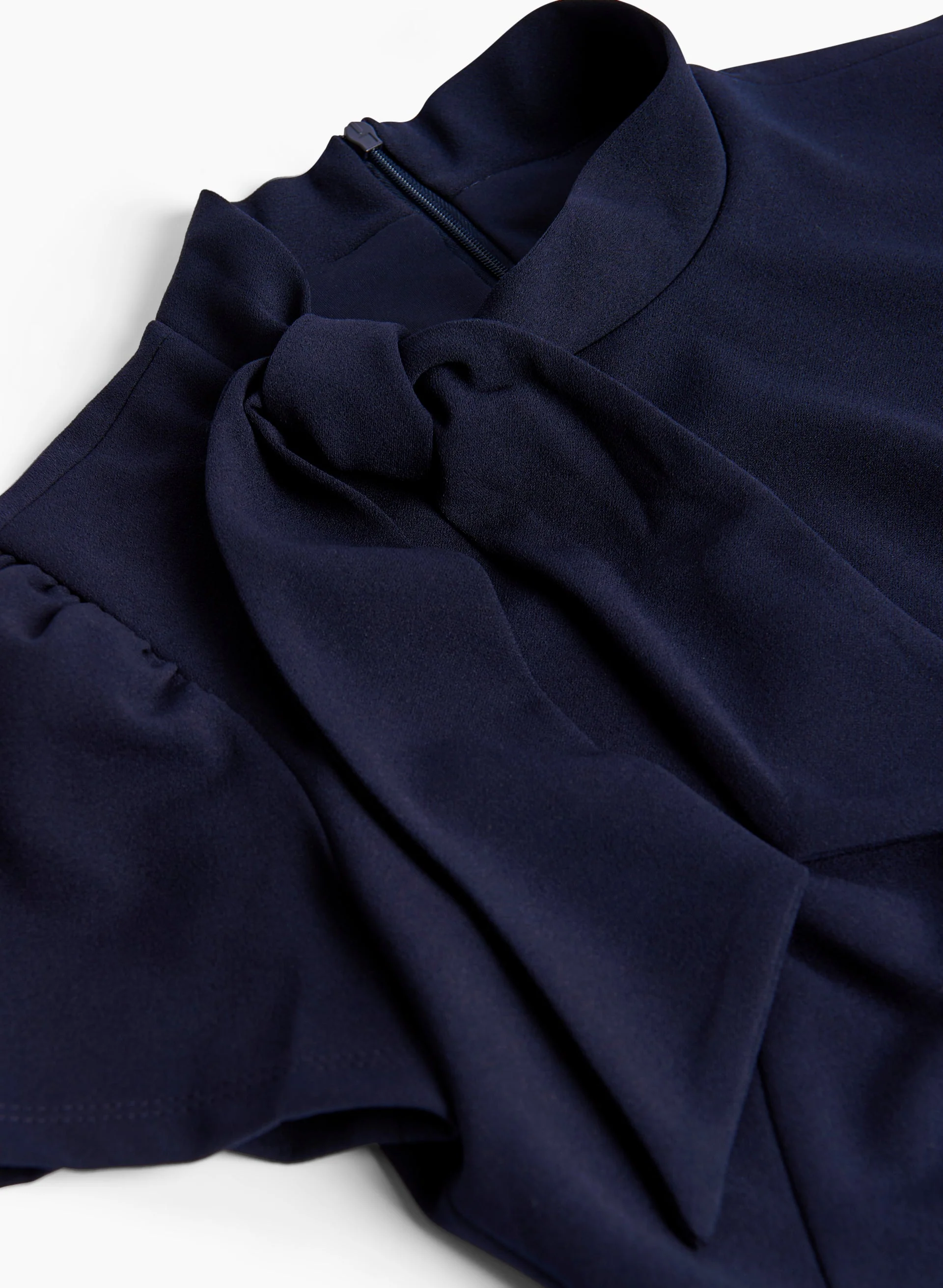 Tie Neck Short Sleeve Dress - Image 6