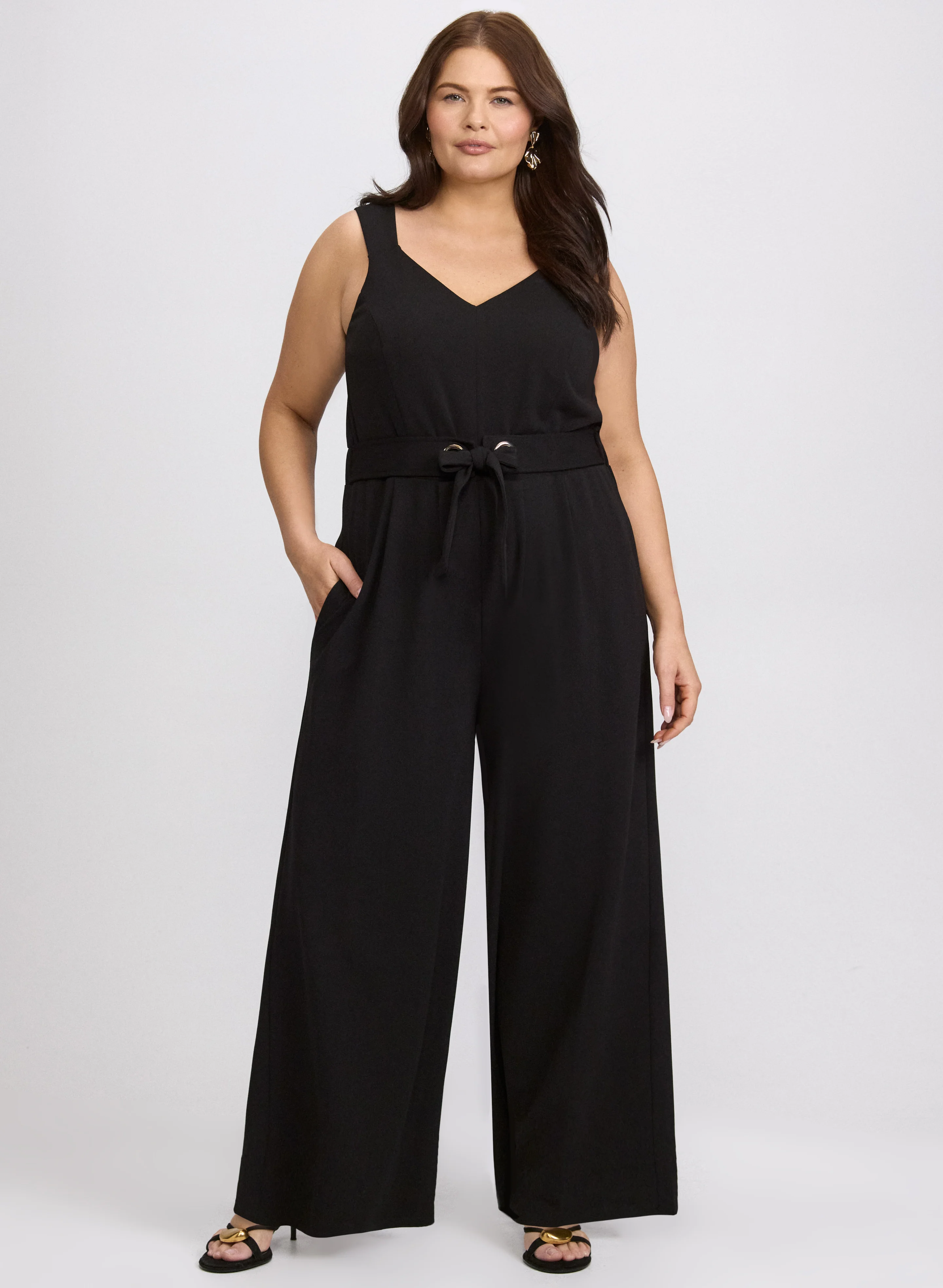 Tie-Waist Jumpsuit