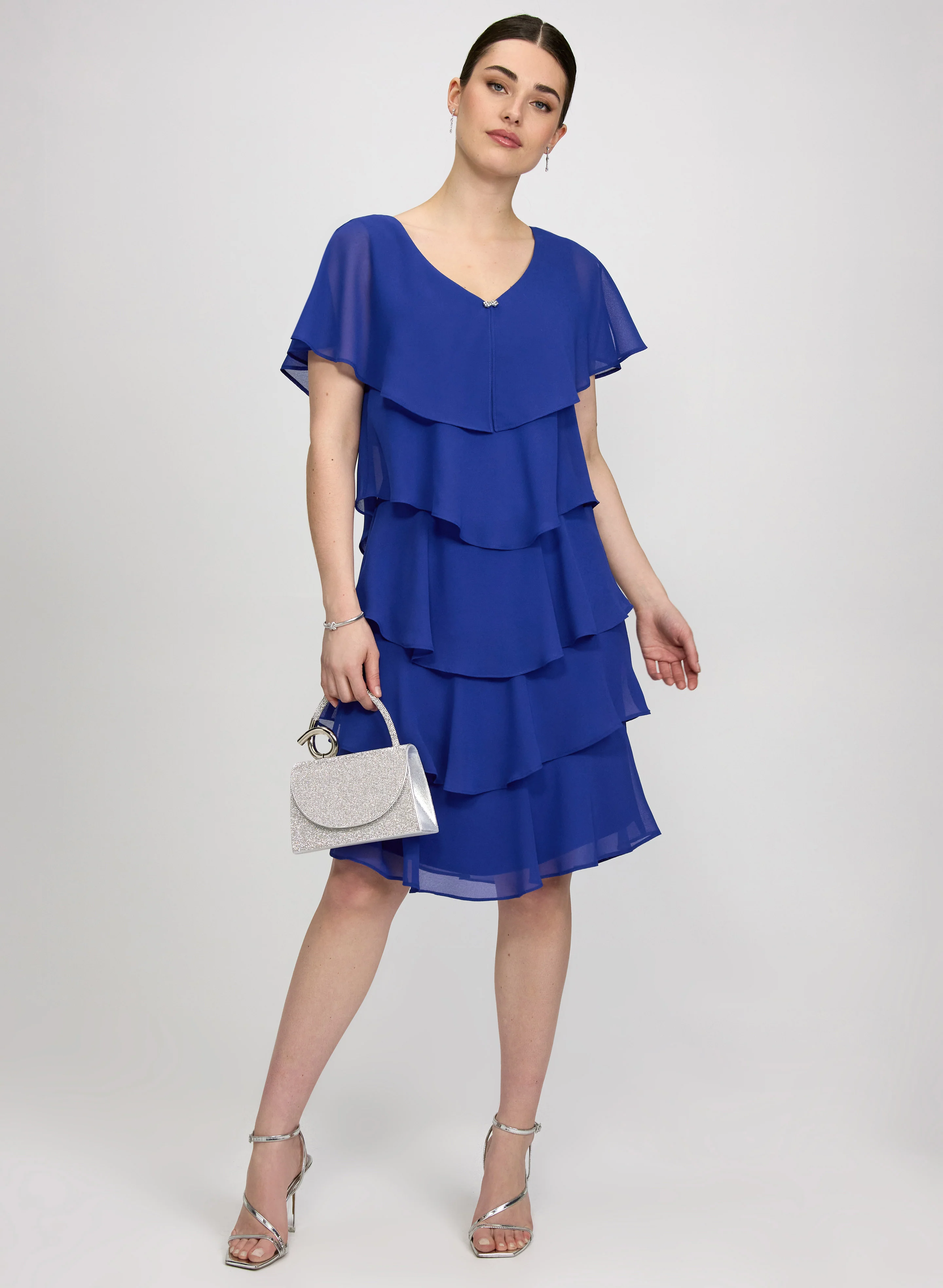 Tiered Capelet Dress